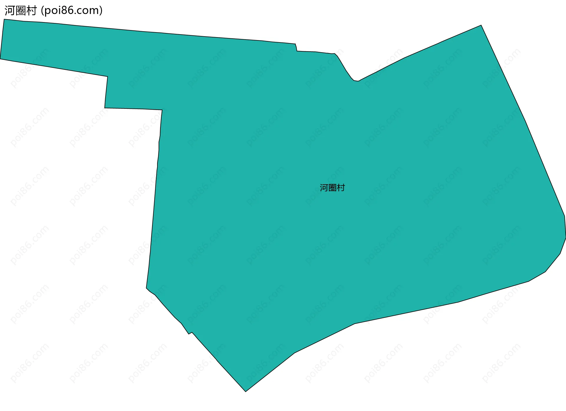 河圈村边界地图