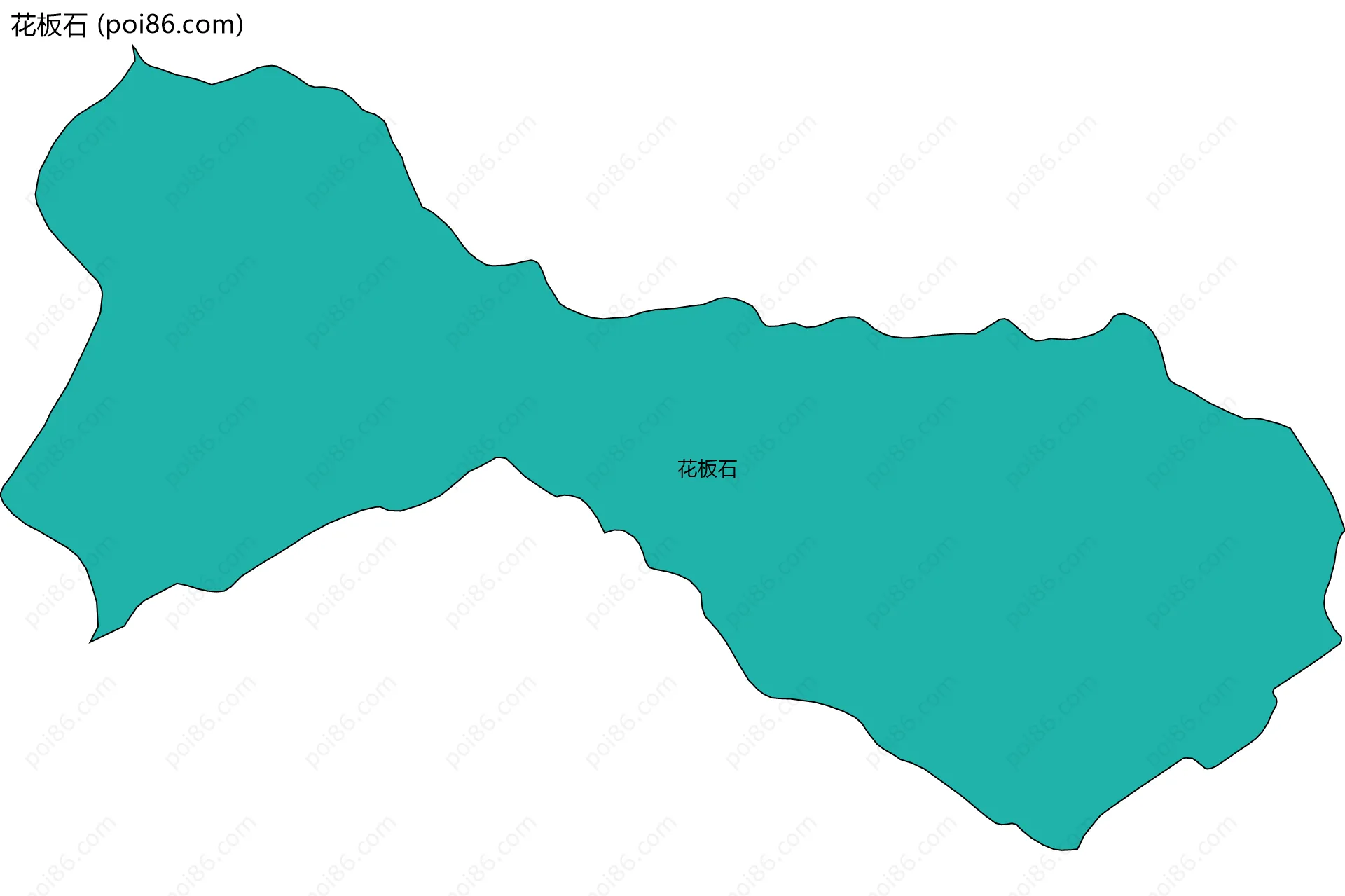 花板石边界地图