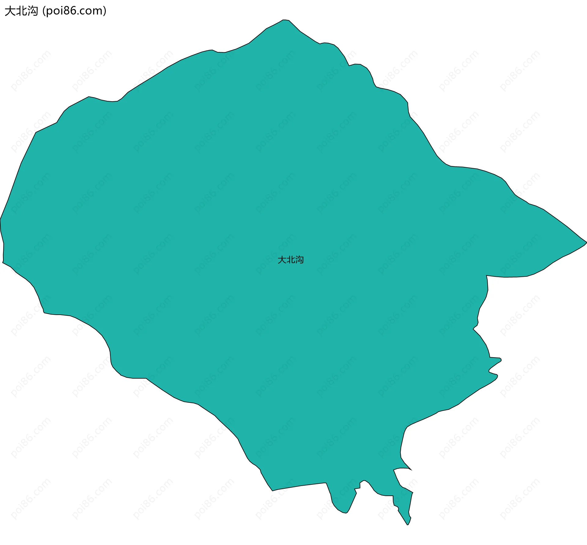 大北沟边界地图