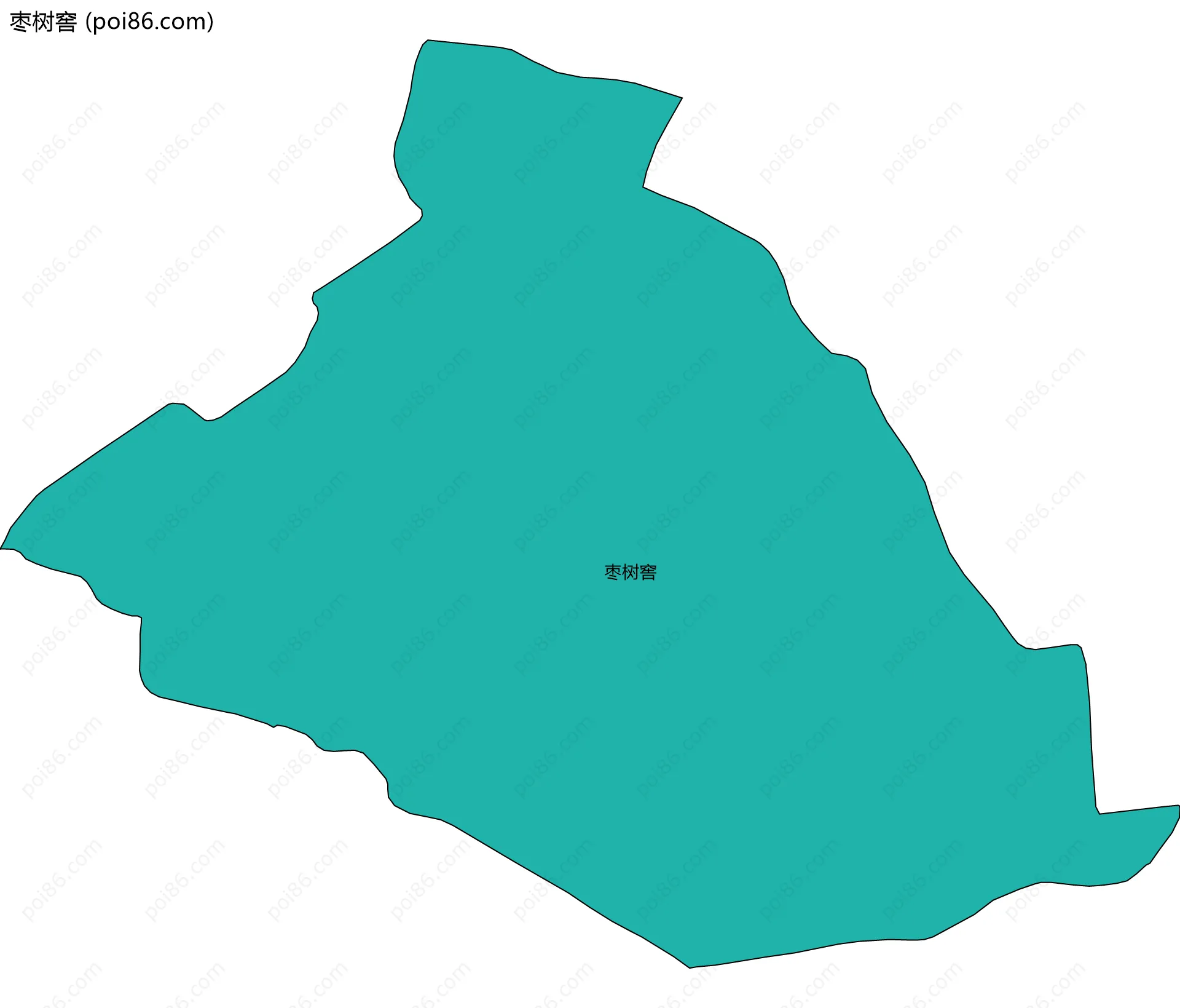 枣树窖边界地图