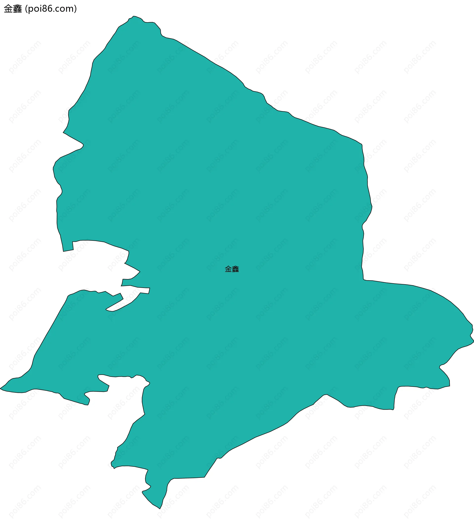 金鑫边界地图