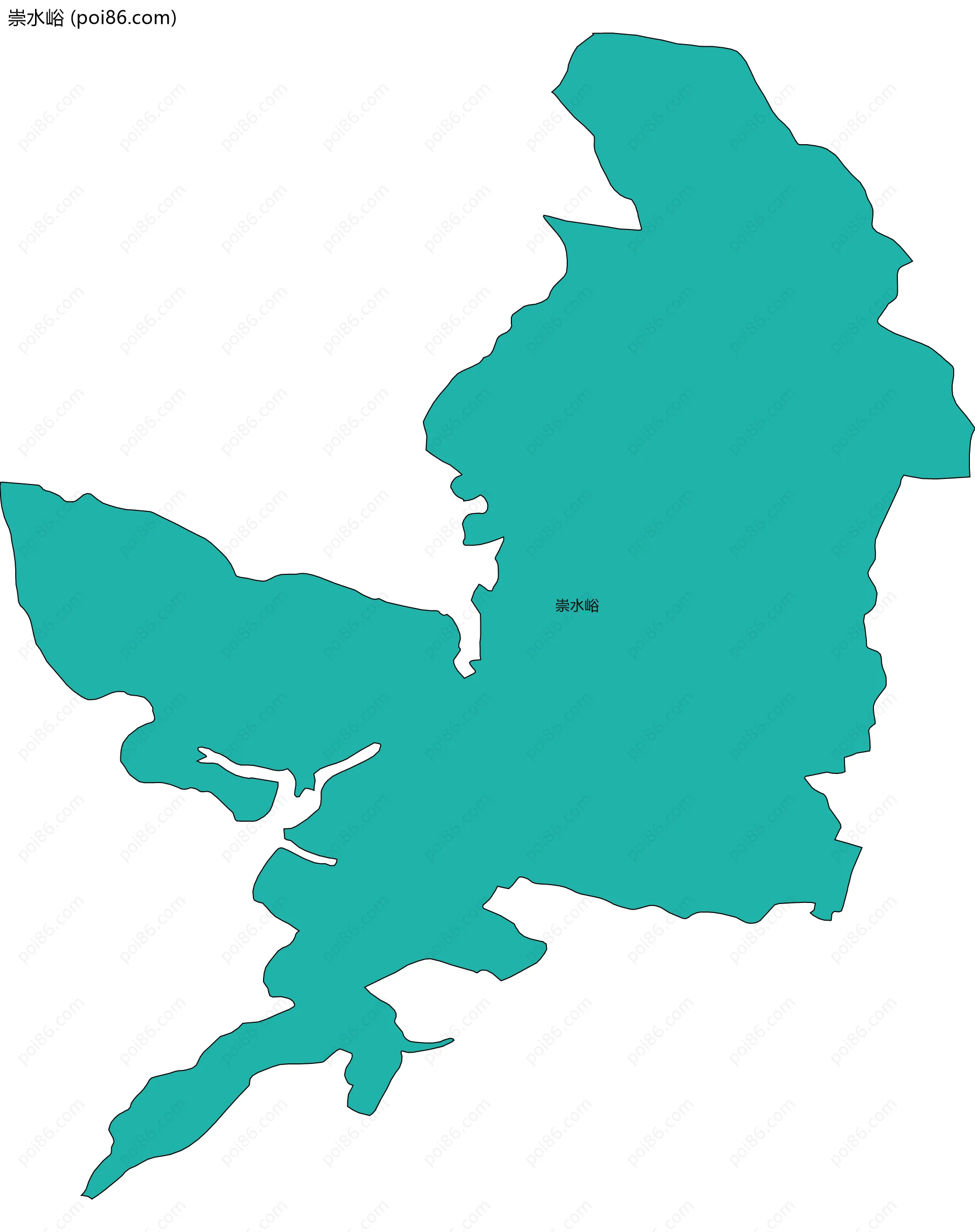 崇水峪边界地图