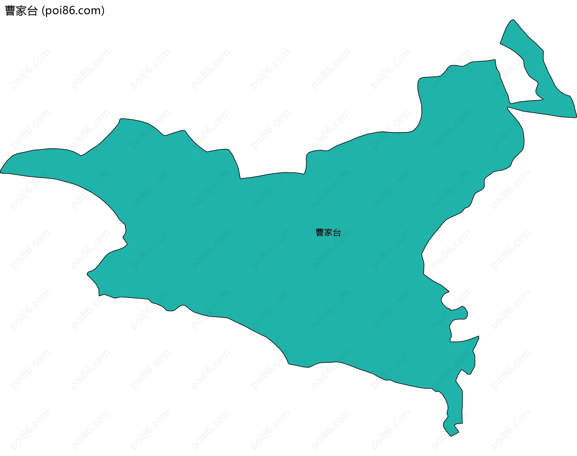 曹家台边界地图