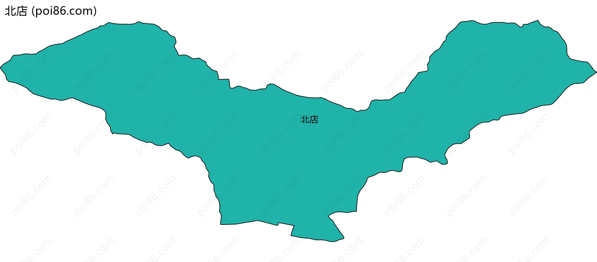 北店边界地图
