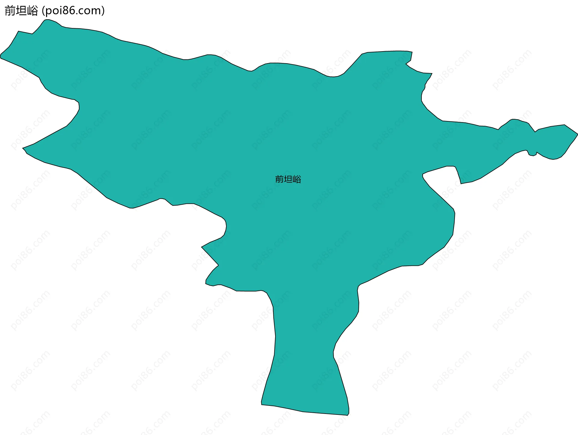 前坦峪边界地图