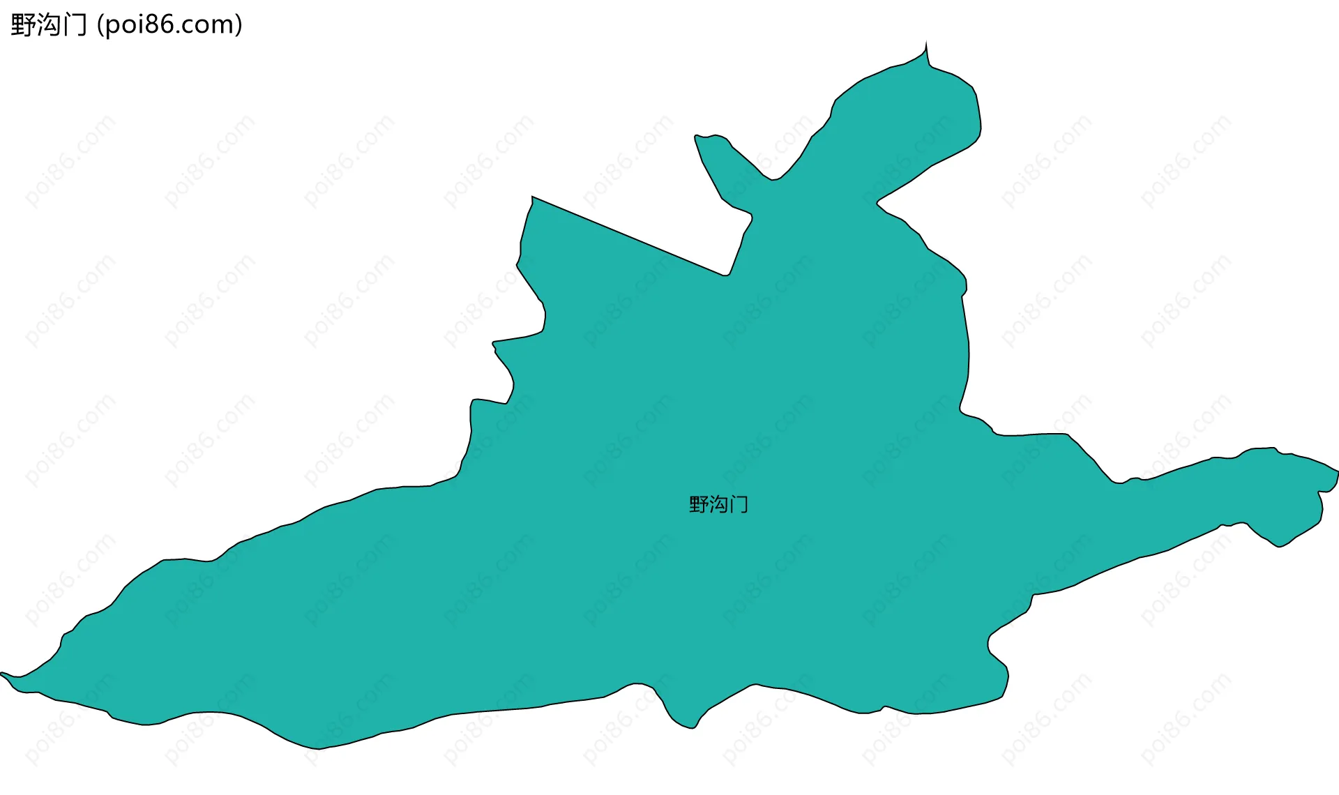 野沟门边界地图