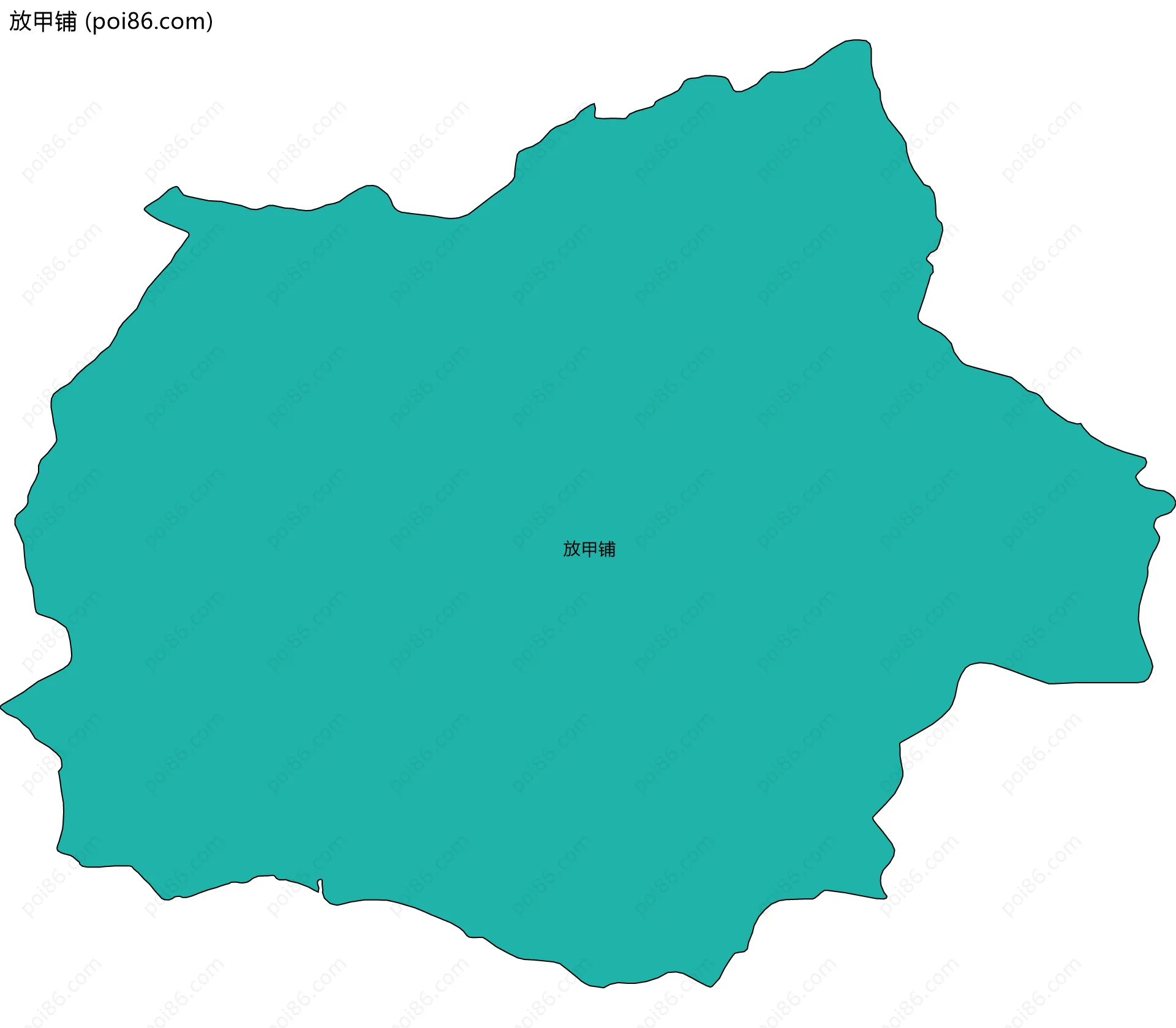 放甲铺边界地图