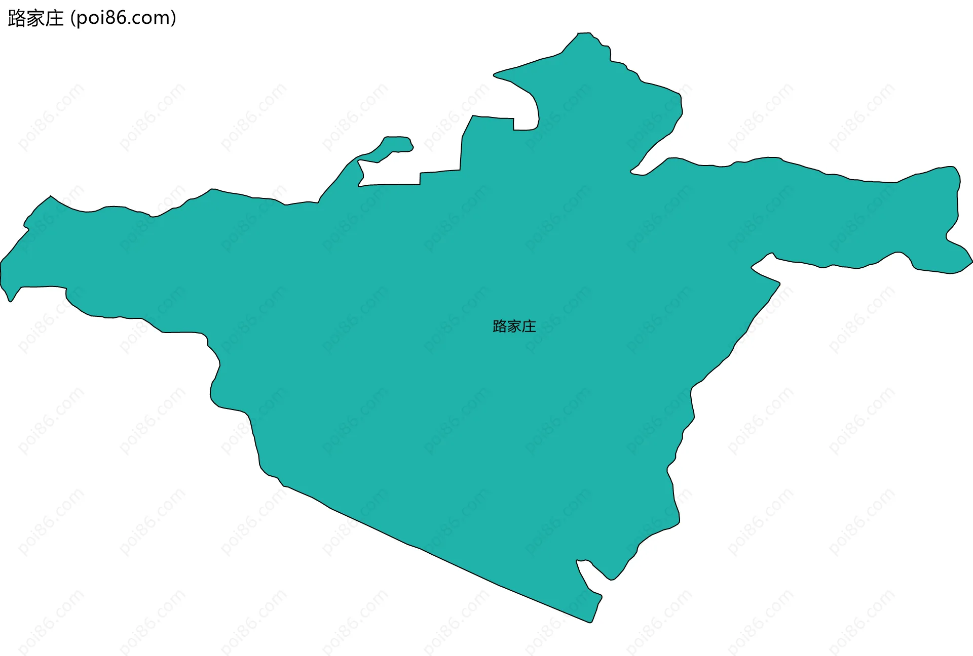 路家庄边界地图