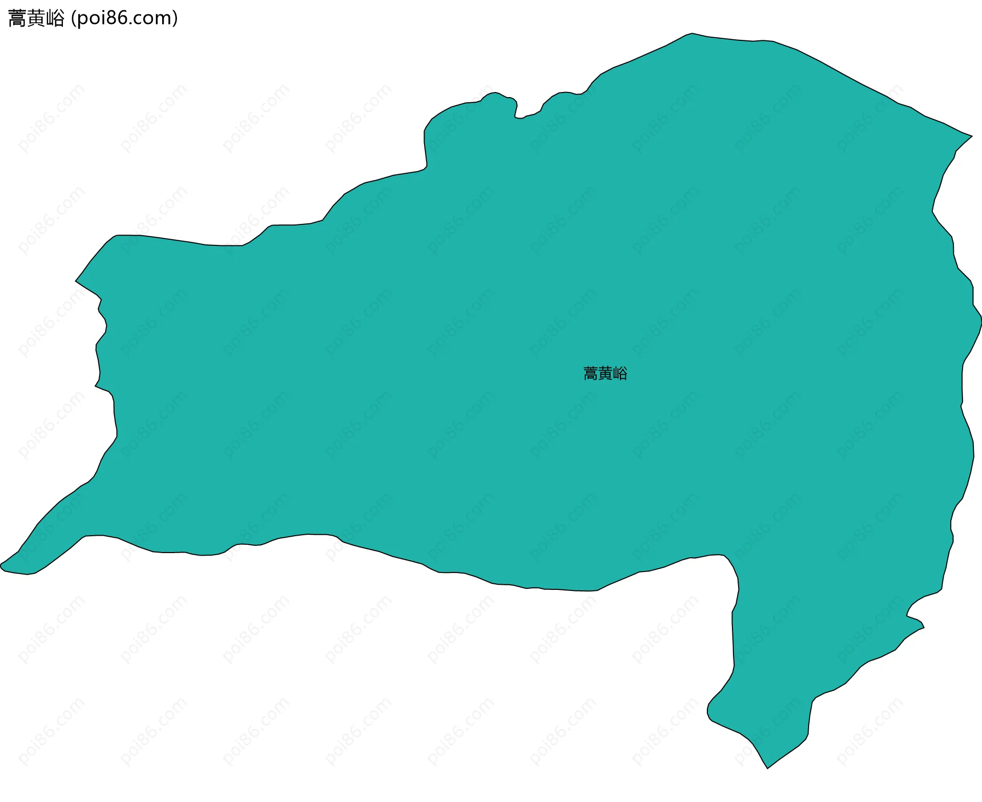 蒿黄峪边界地图