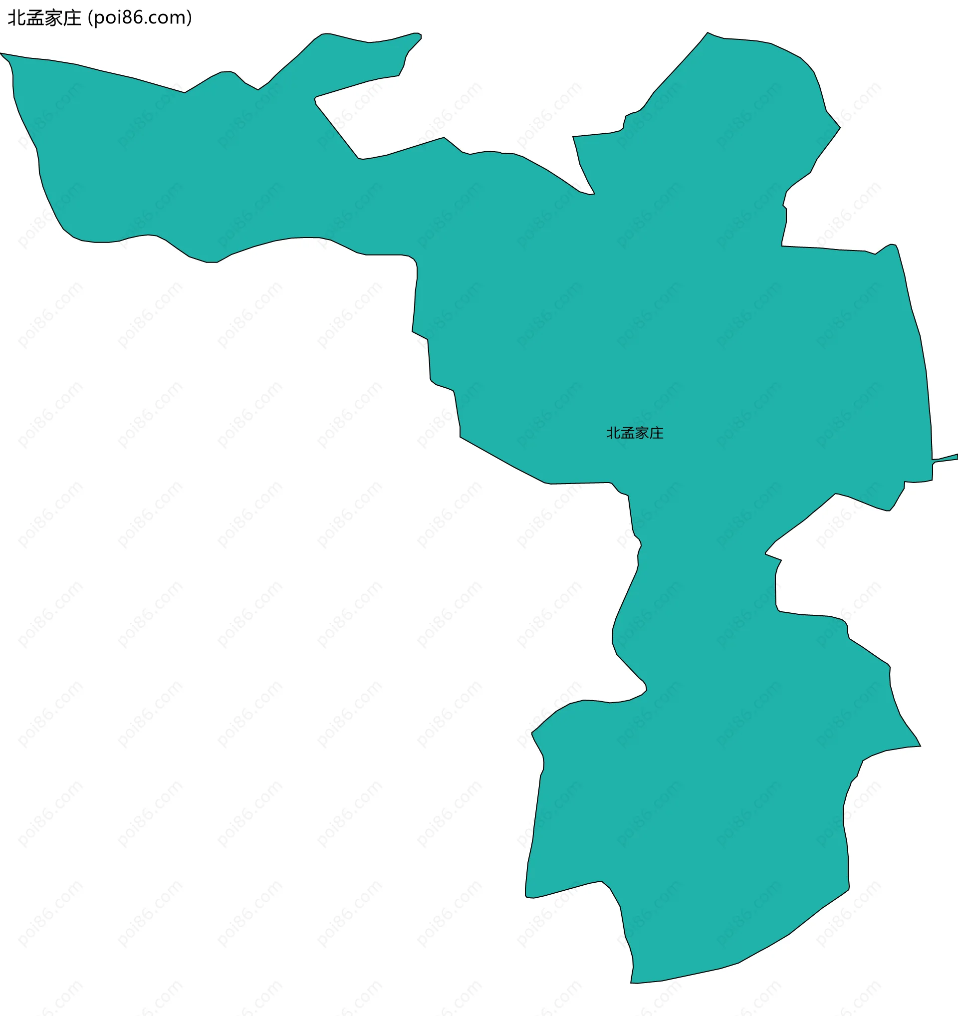 北孟家庄边界地图