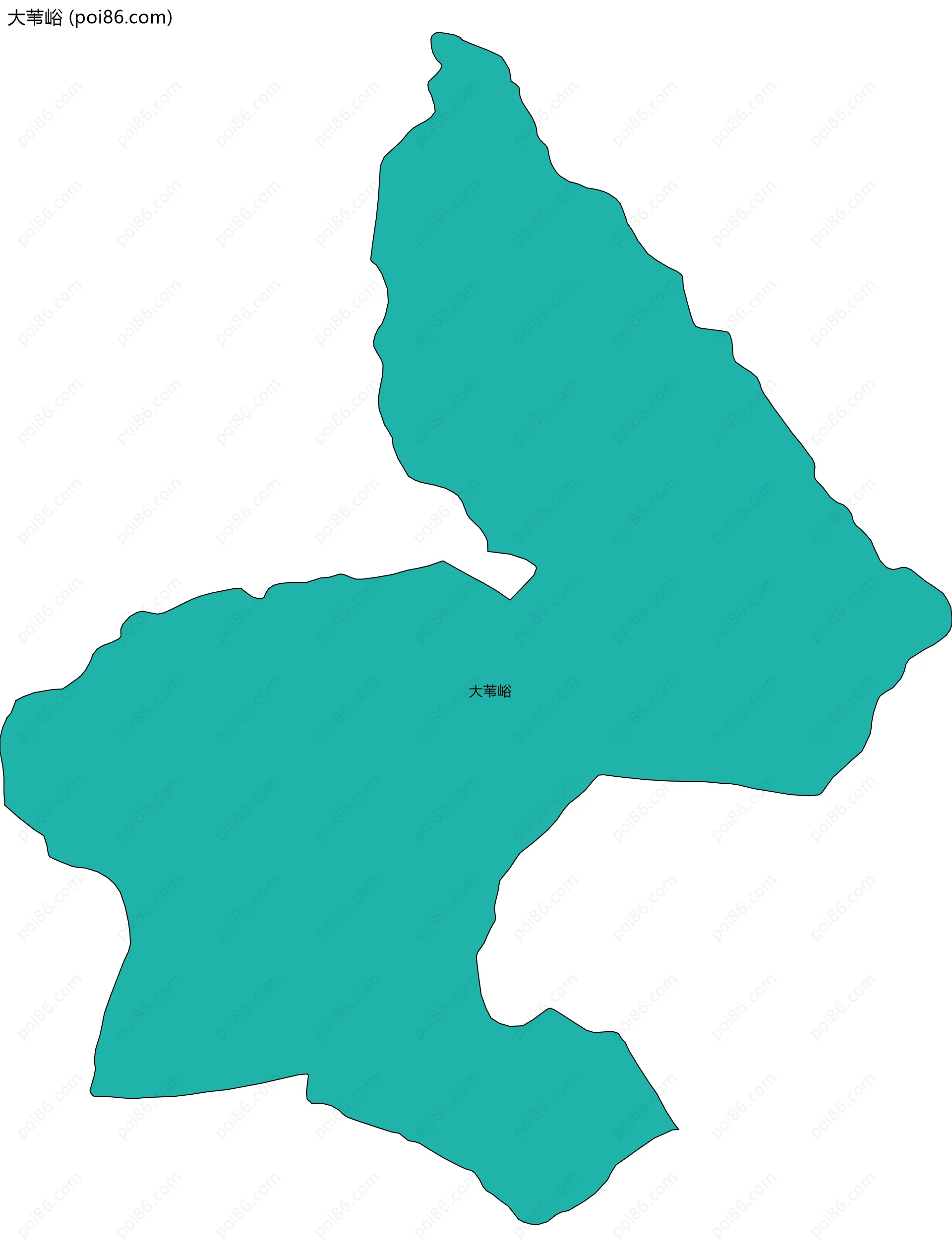 大苇峪边界地图