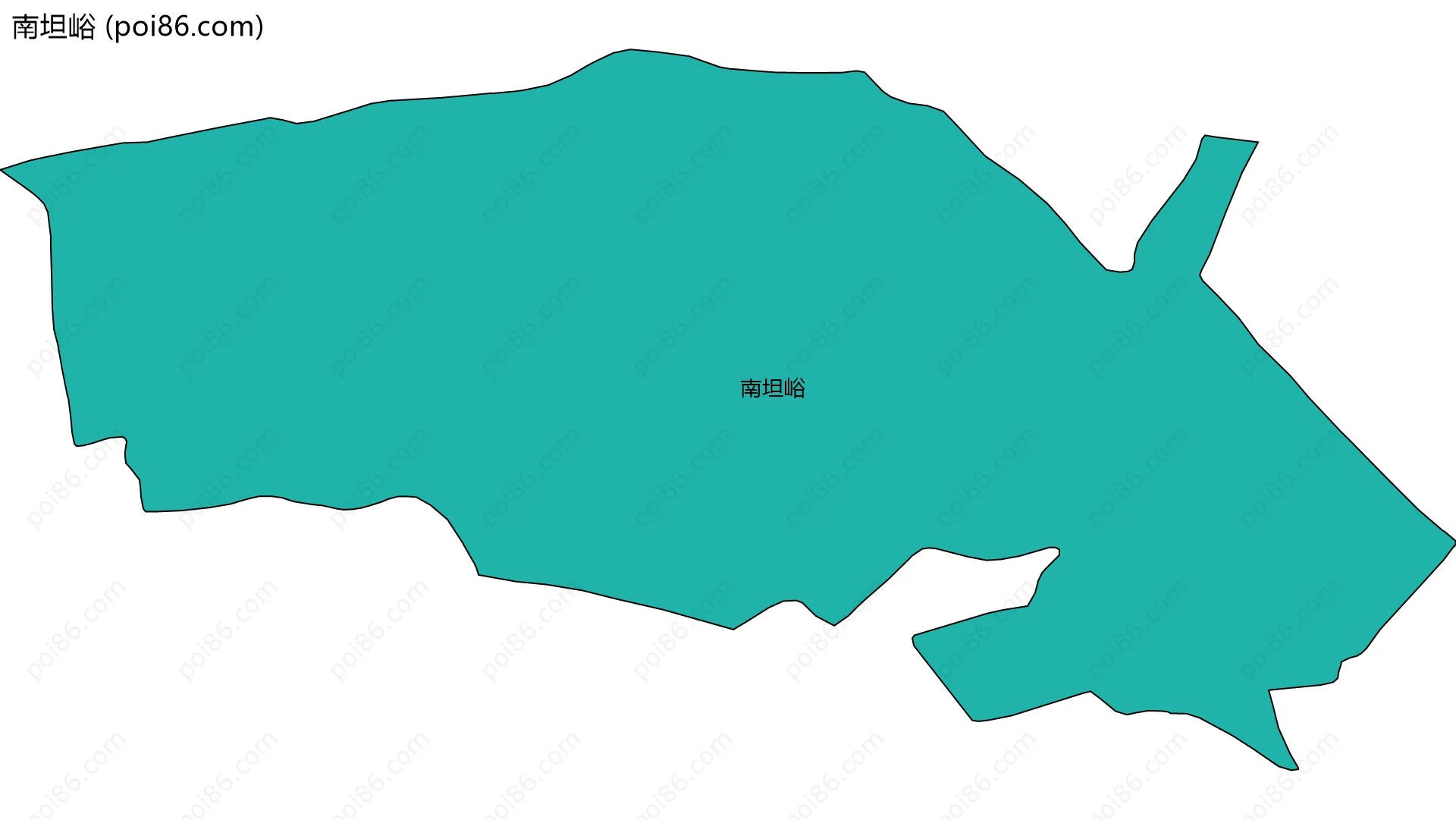 南坦峪边界地图