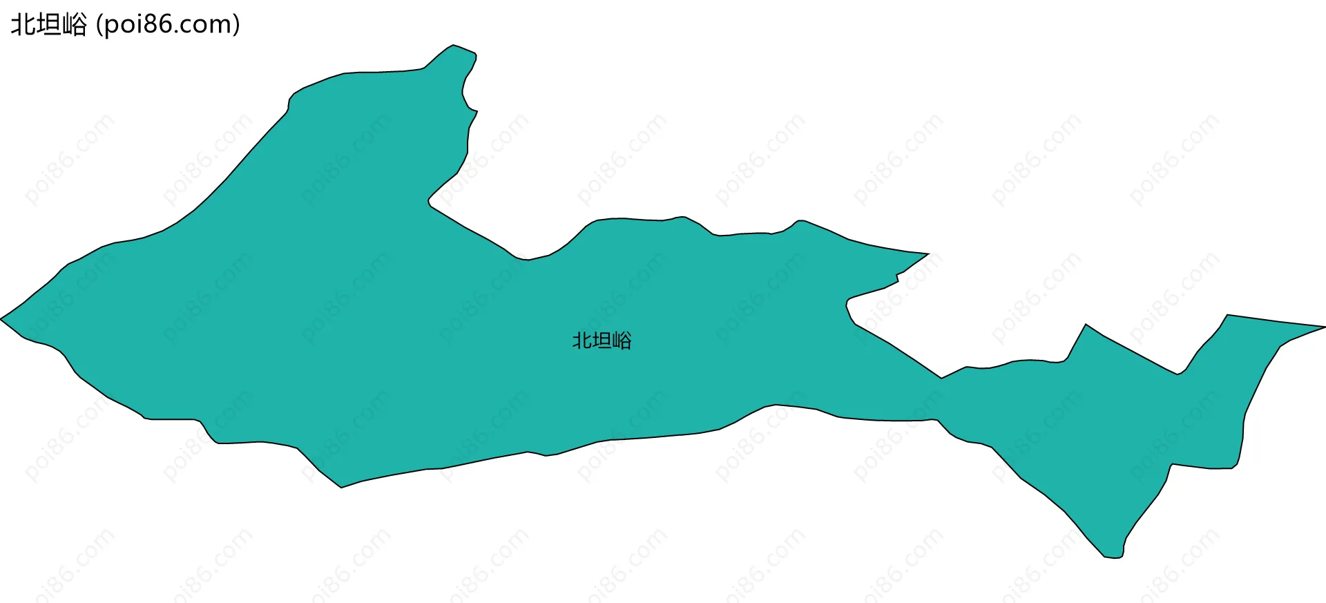 北坦峪边界地图