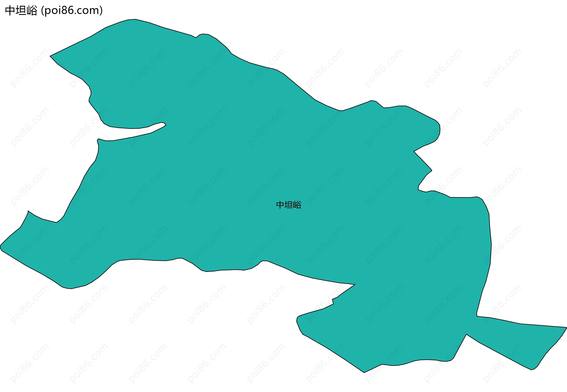 中坦峪边界地图