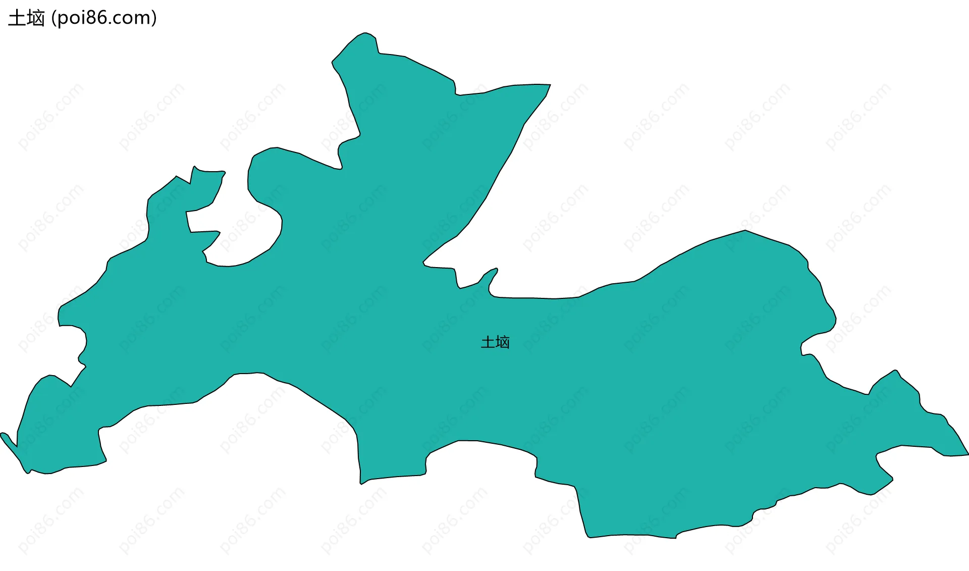 土垴边界地图