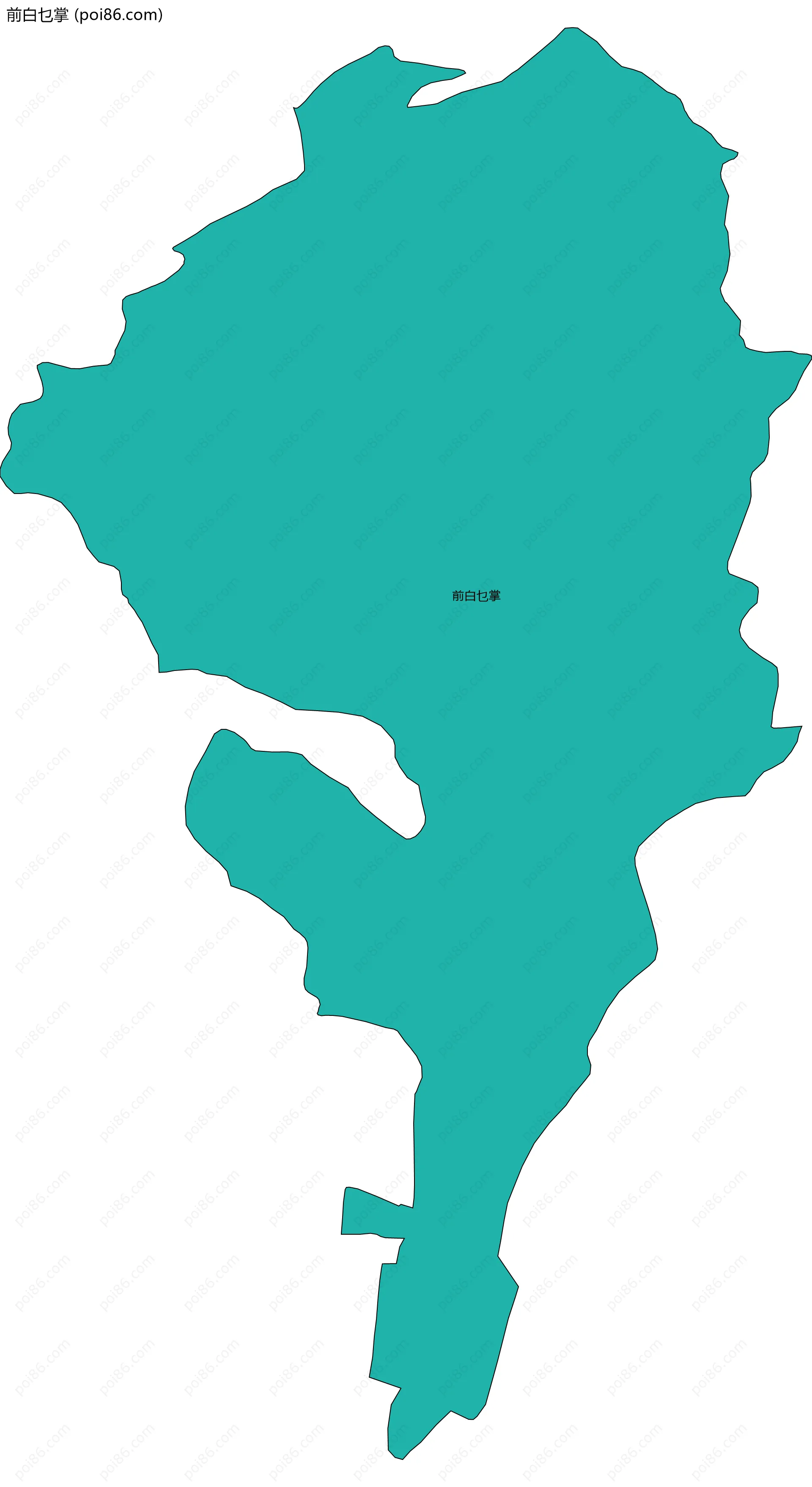 前白乜掌边界地图