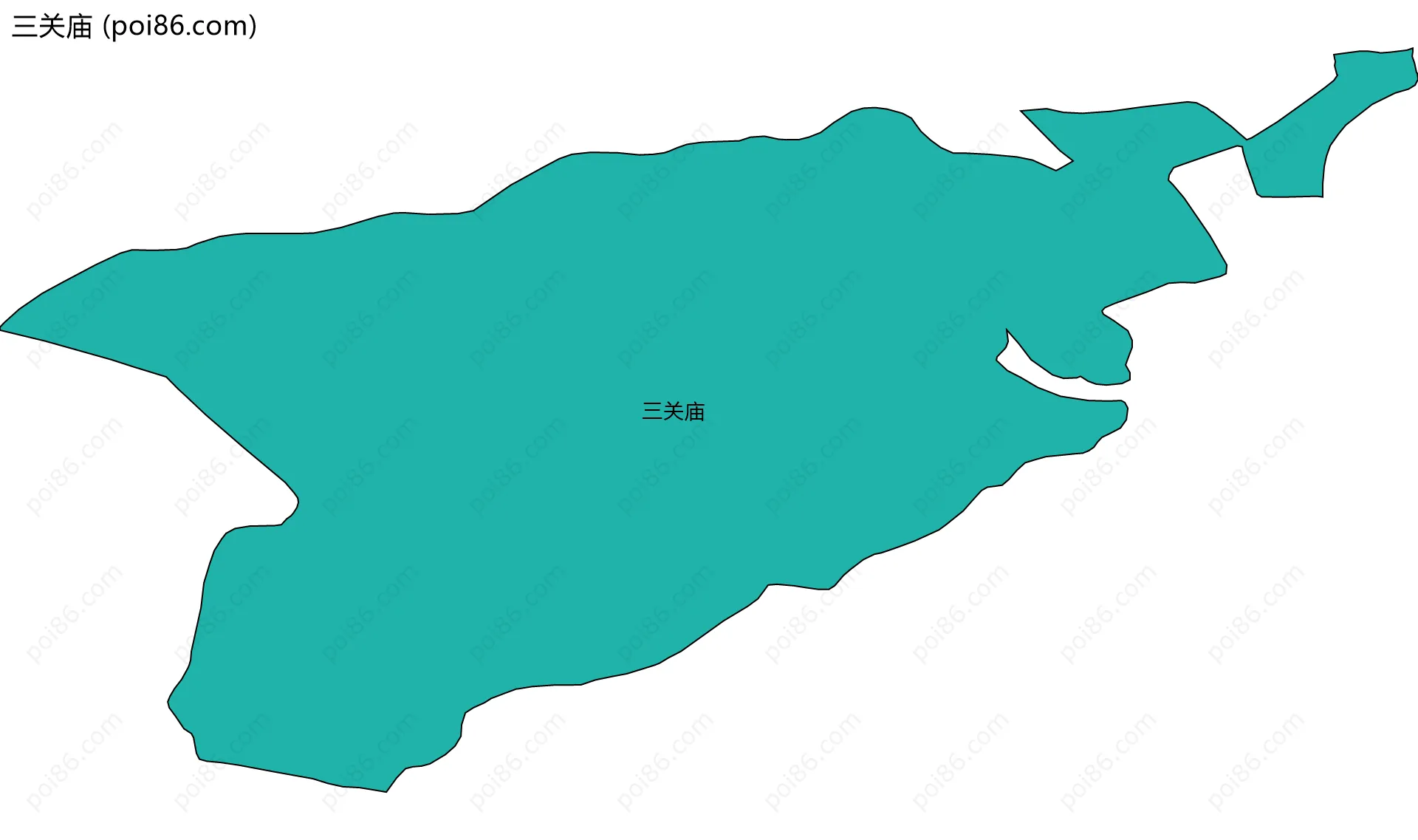 三关庙边界地图