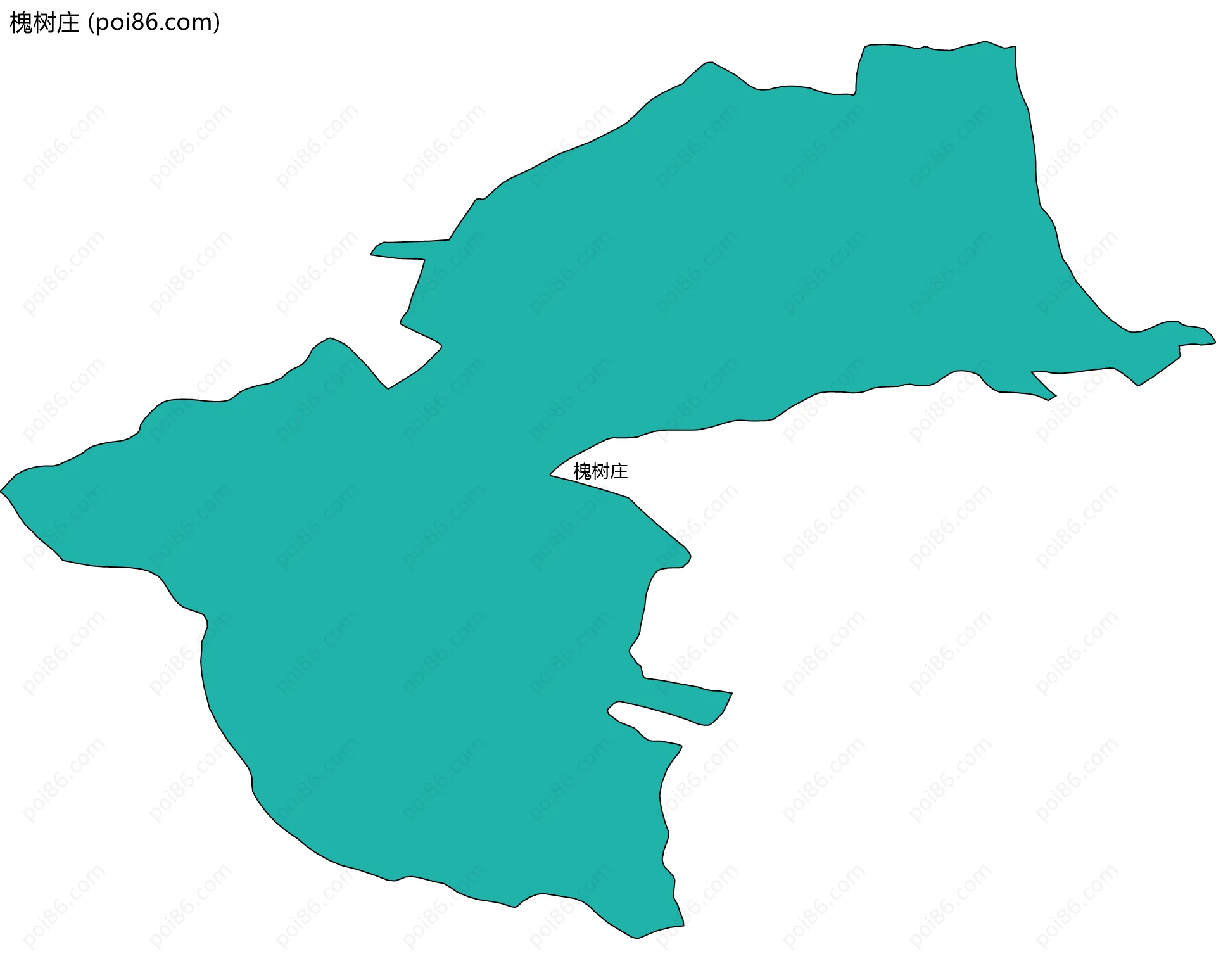 槐树庄边界地图