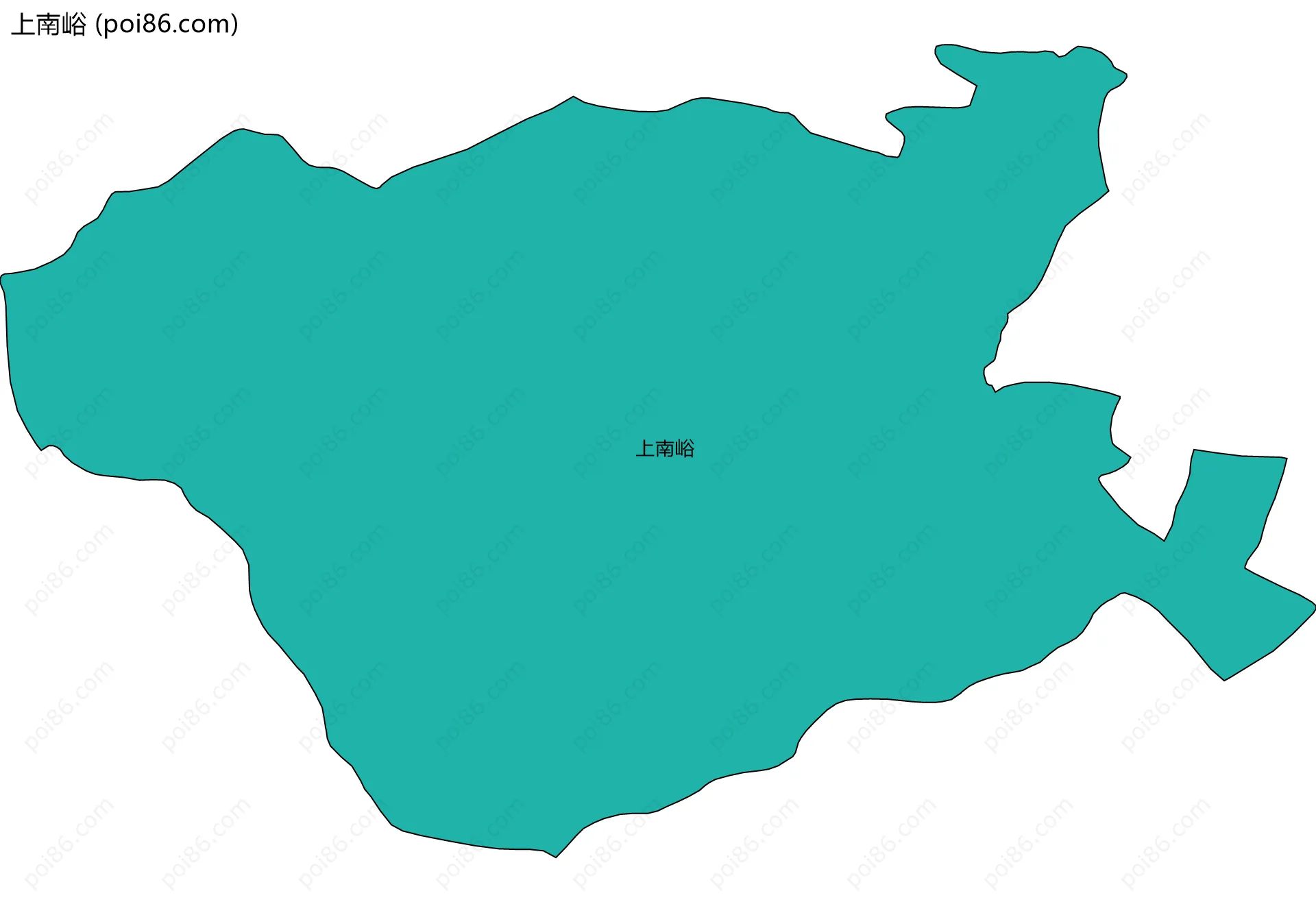 上南峪边界地图