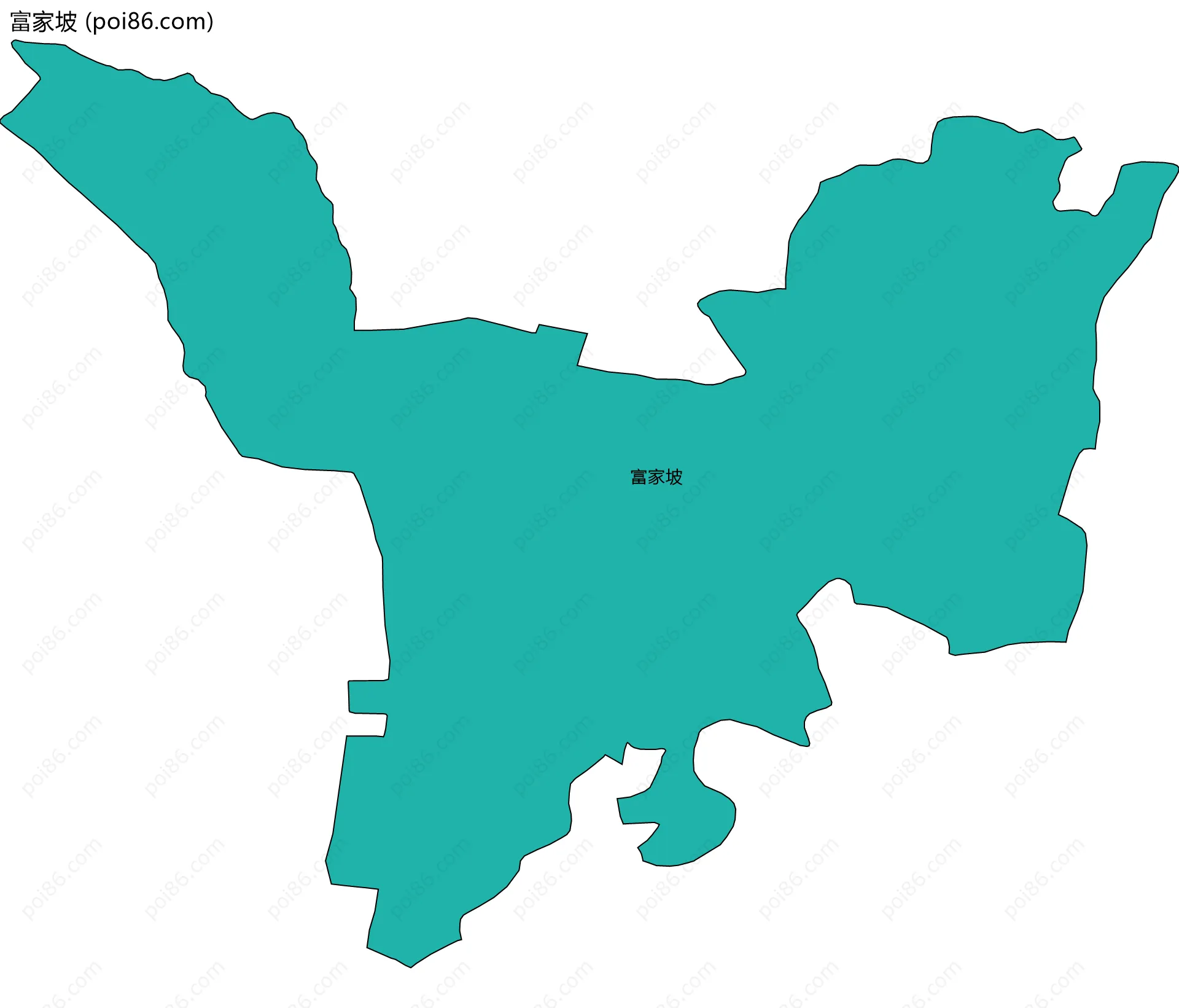 富家坡边界地图