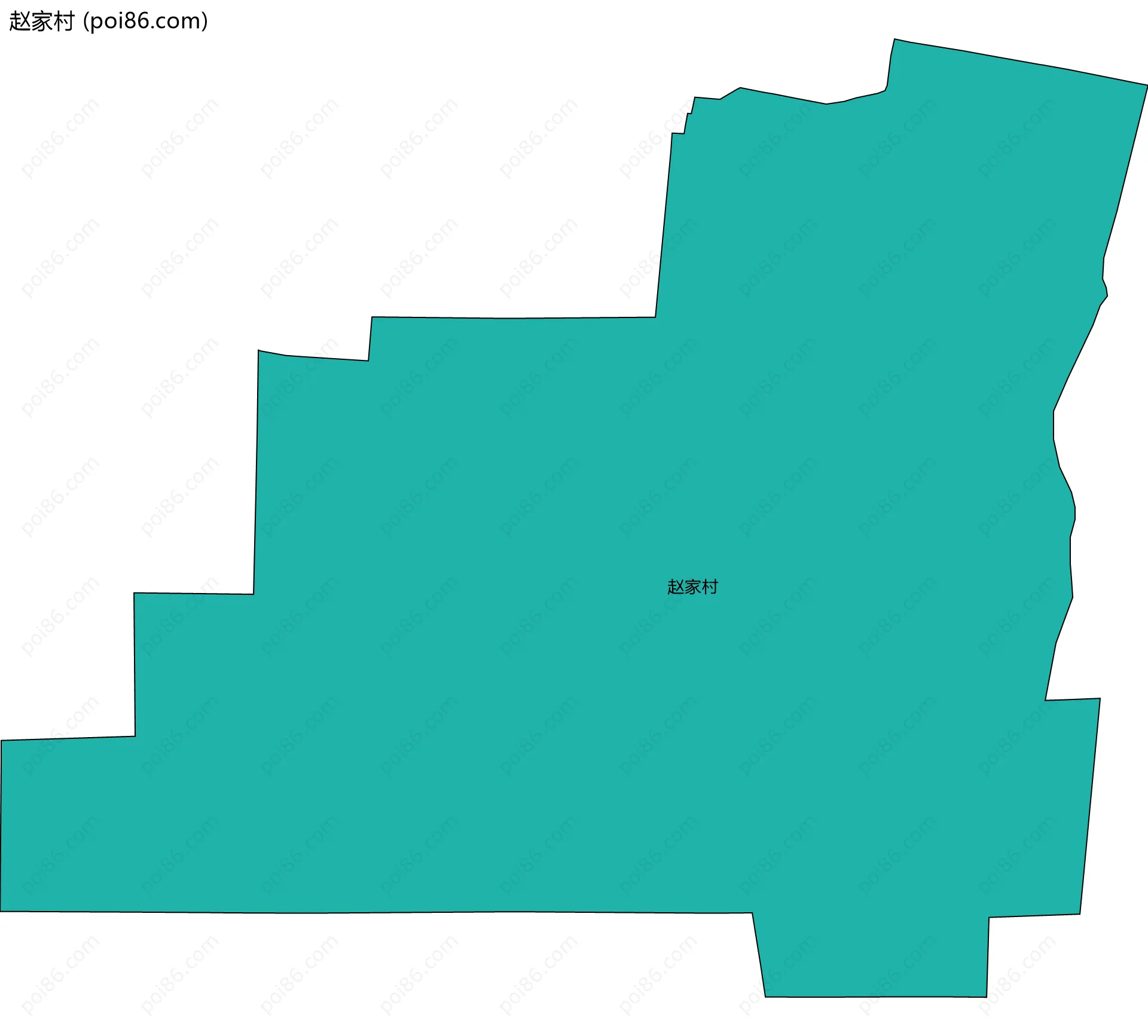 赵家村边界地图