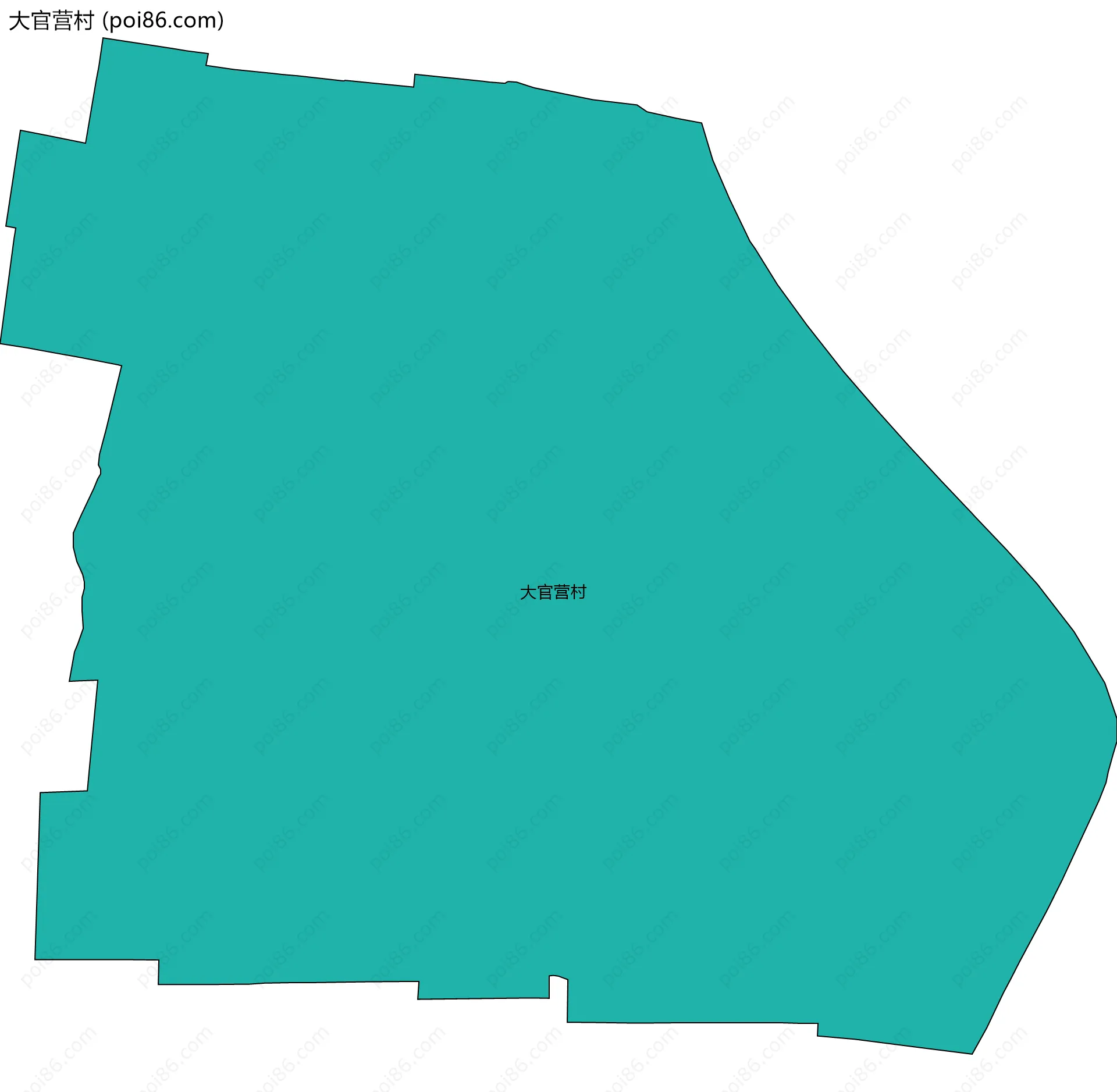 大官营村边界地图