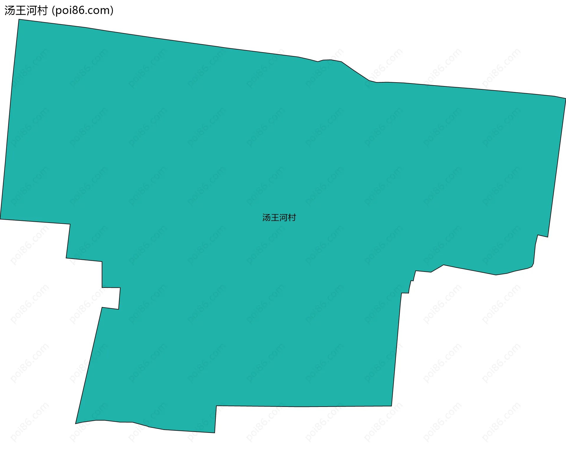 汤王河村边界地图