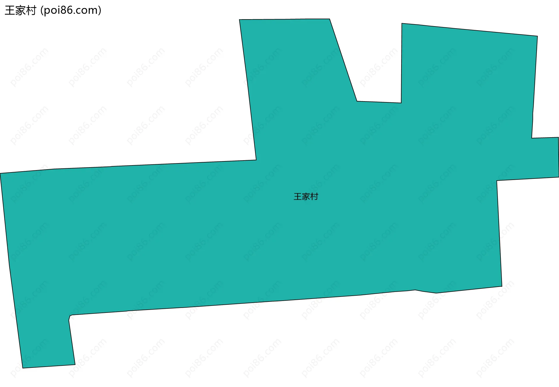 王家村边界地图