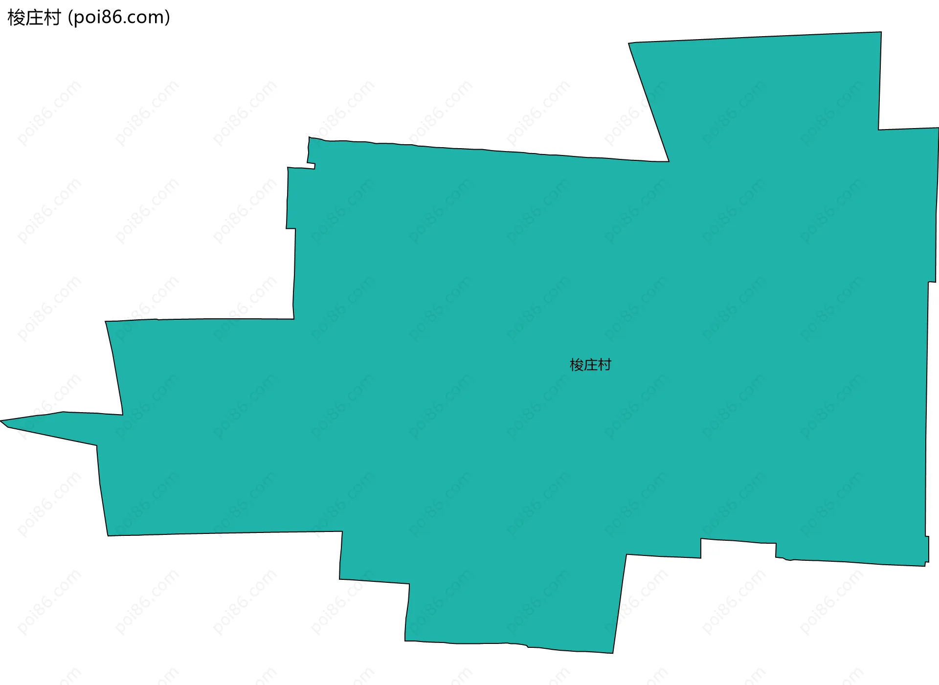 梭庄村边界地图
