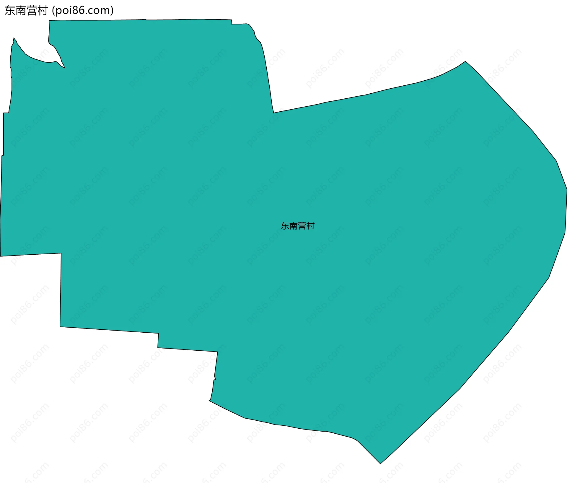东南营村边界地图