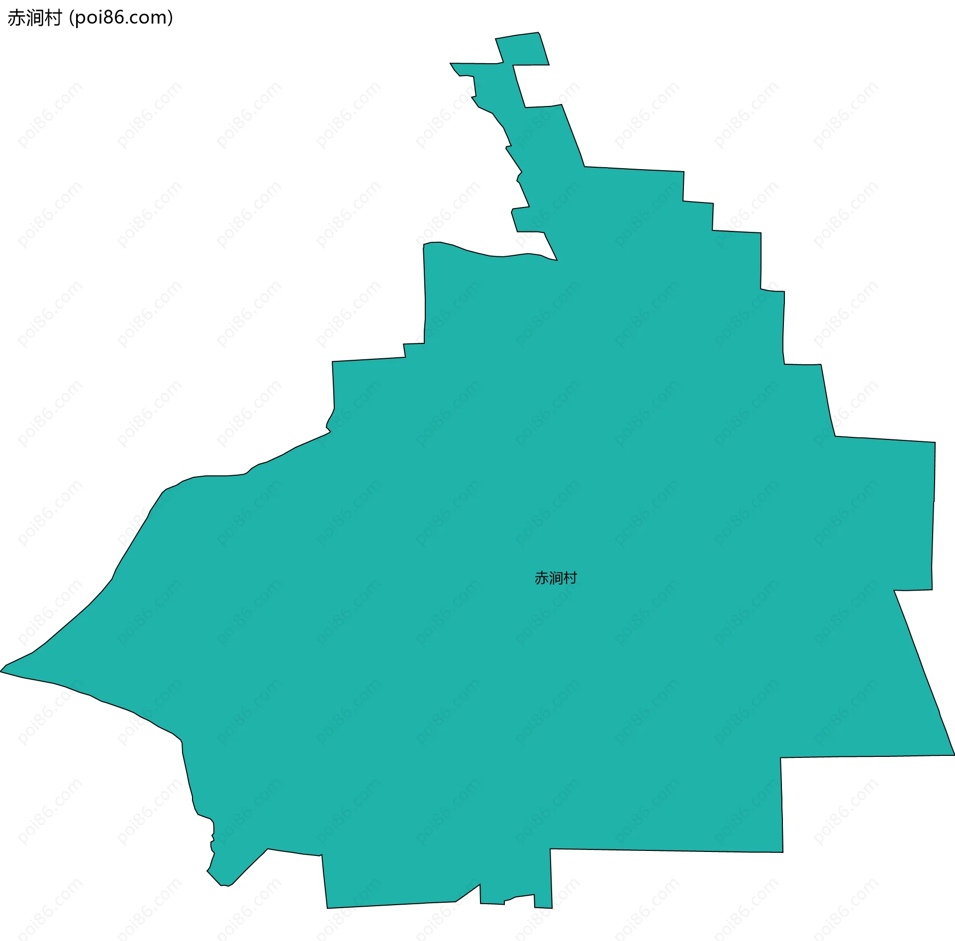 赤涧村边界地图