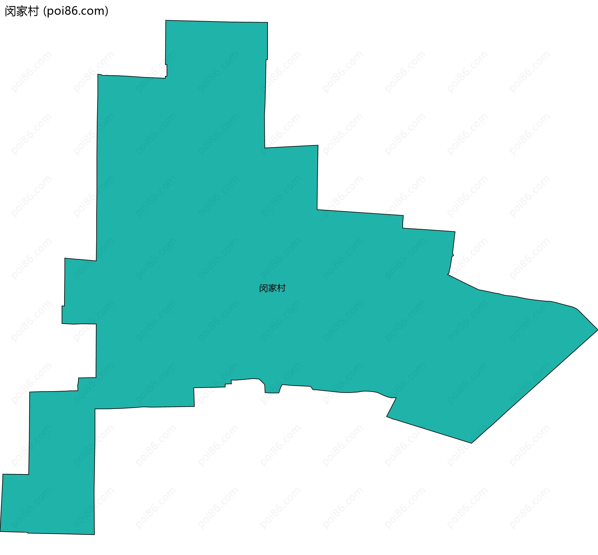 闵家村边界地图