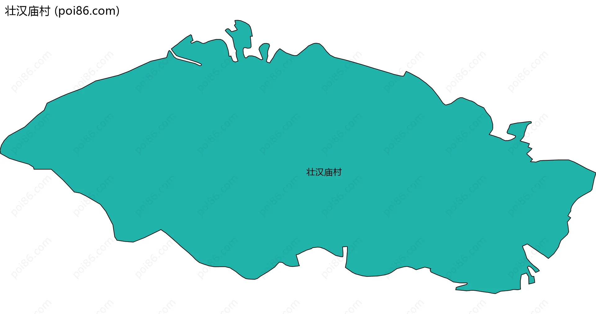 壮汉庙村边界地图