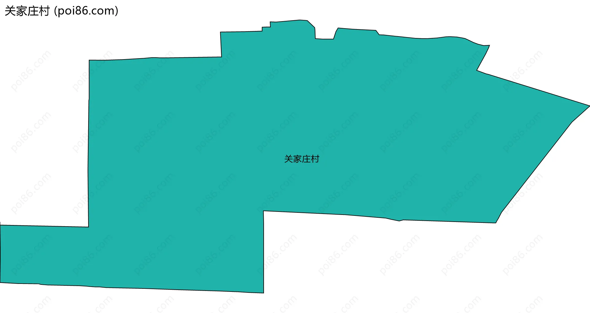 关家庄村边界地图