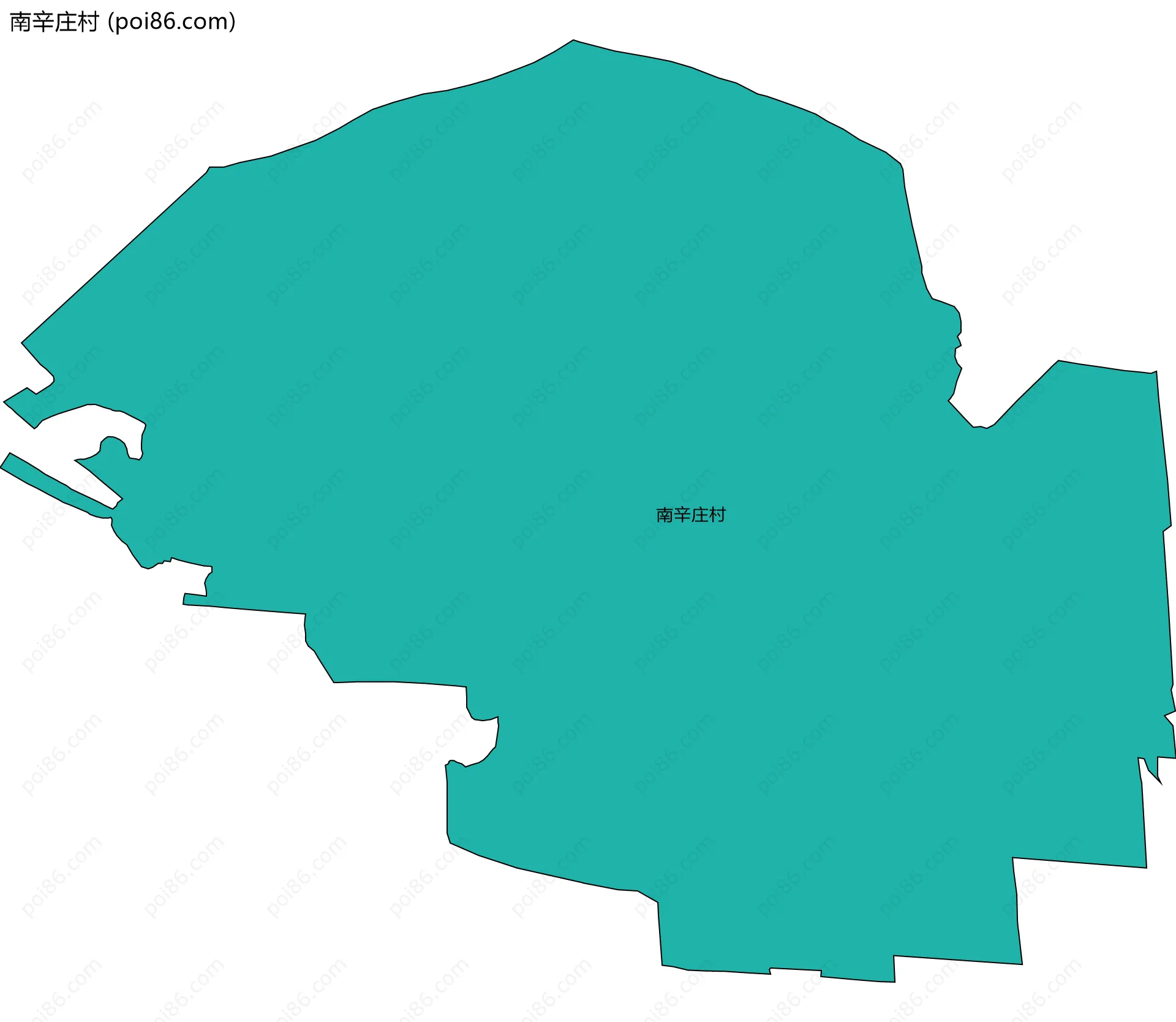 南辛庄村边界地图