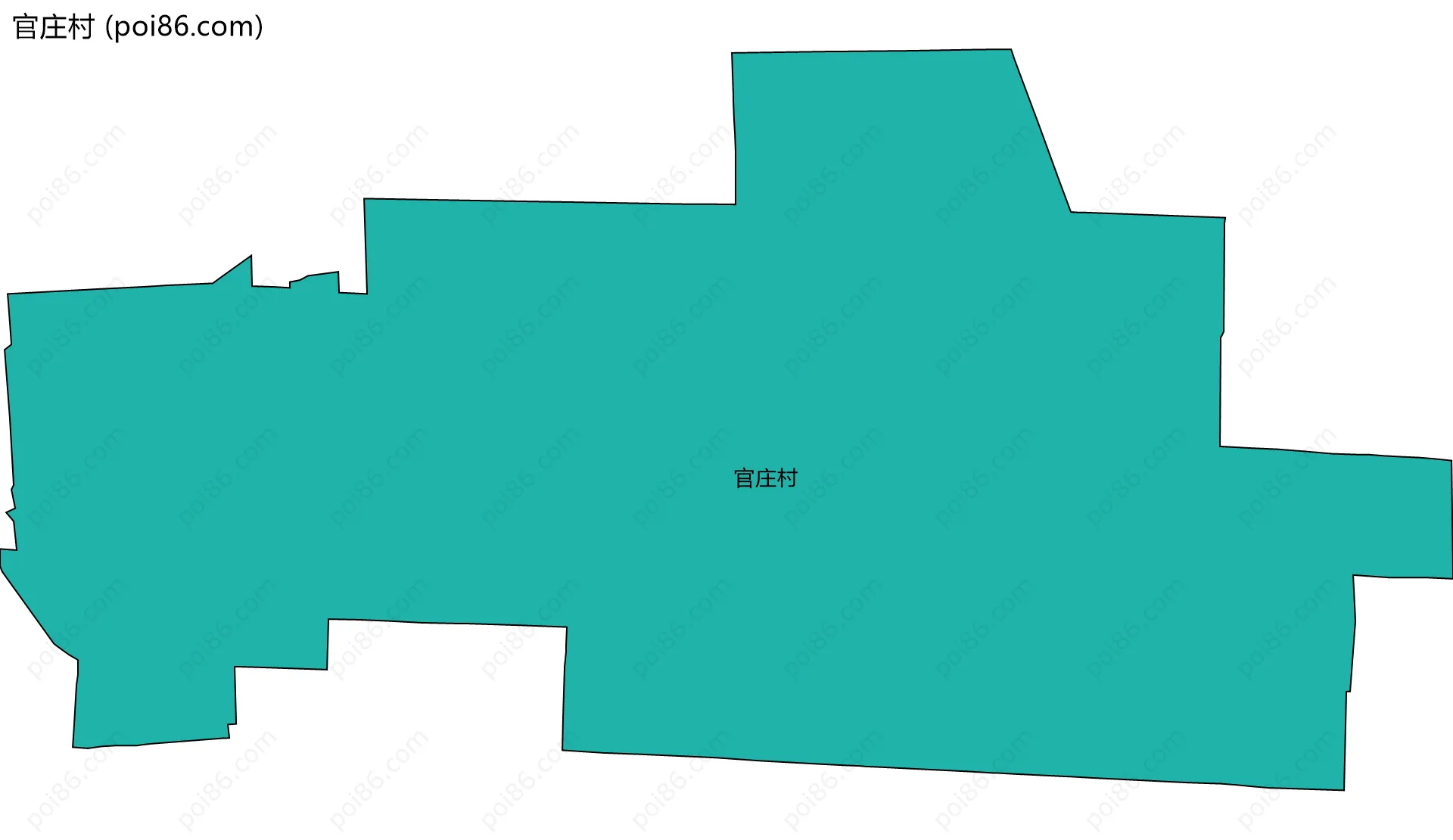 官庄村边界地图
