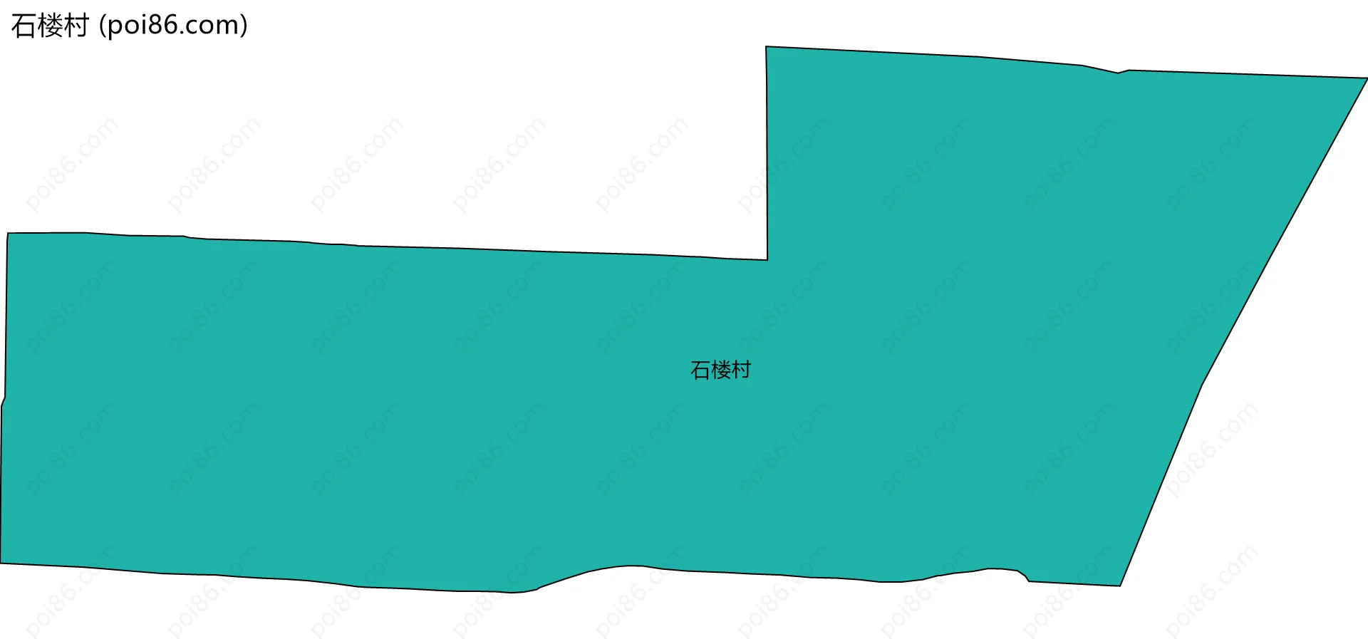石楼村边界地图
