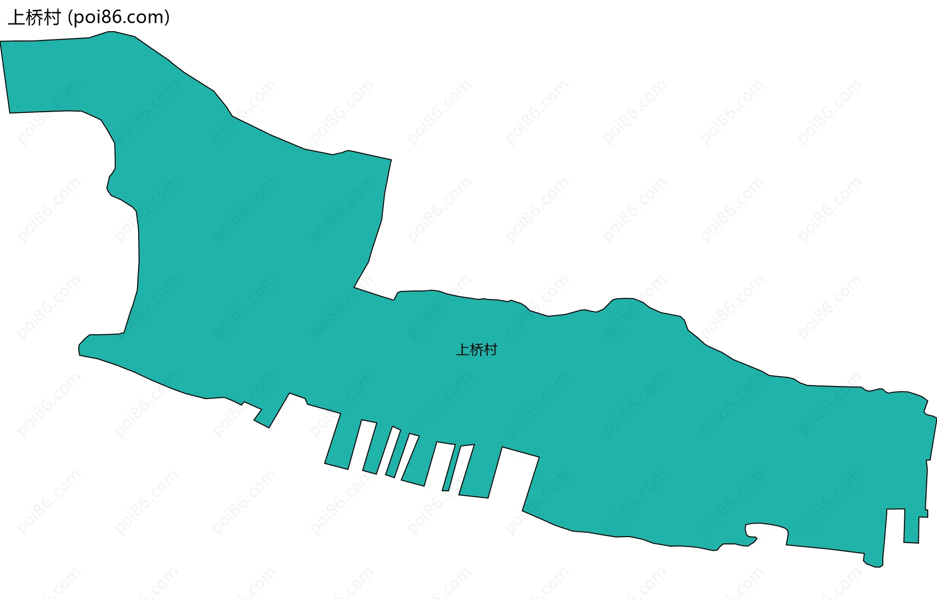 上桥村边界地图