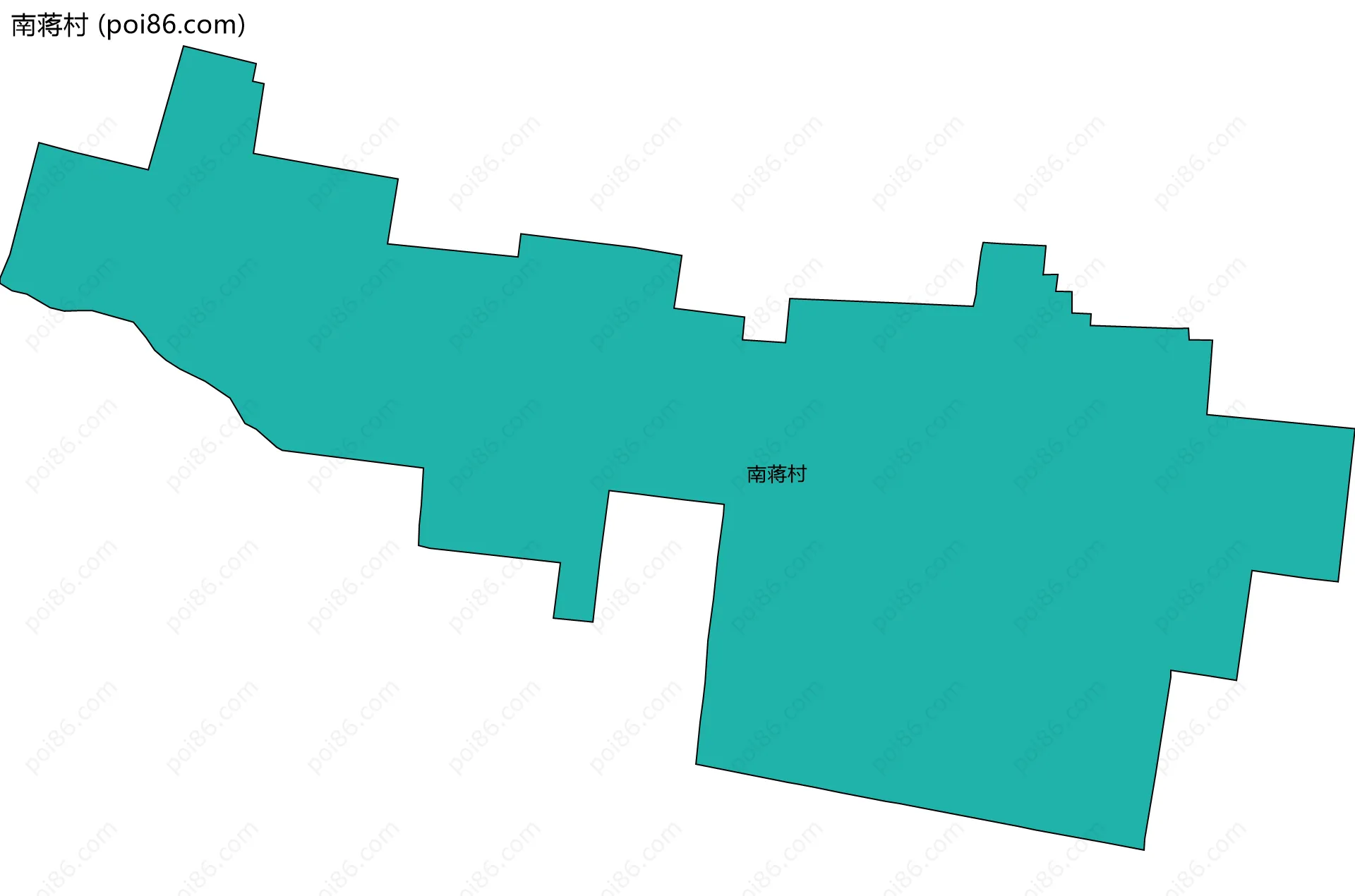 南蒋村边界地图