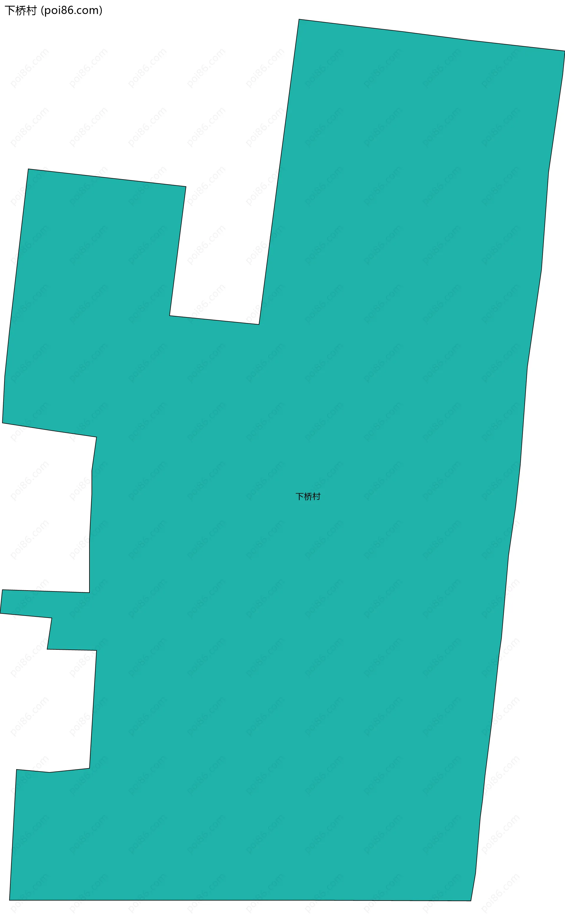 下桥村边界地图