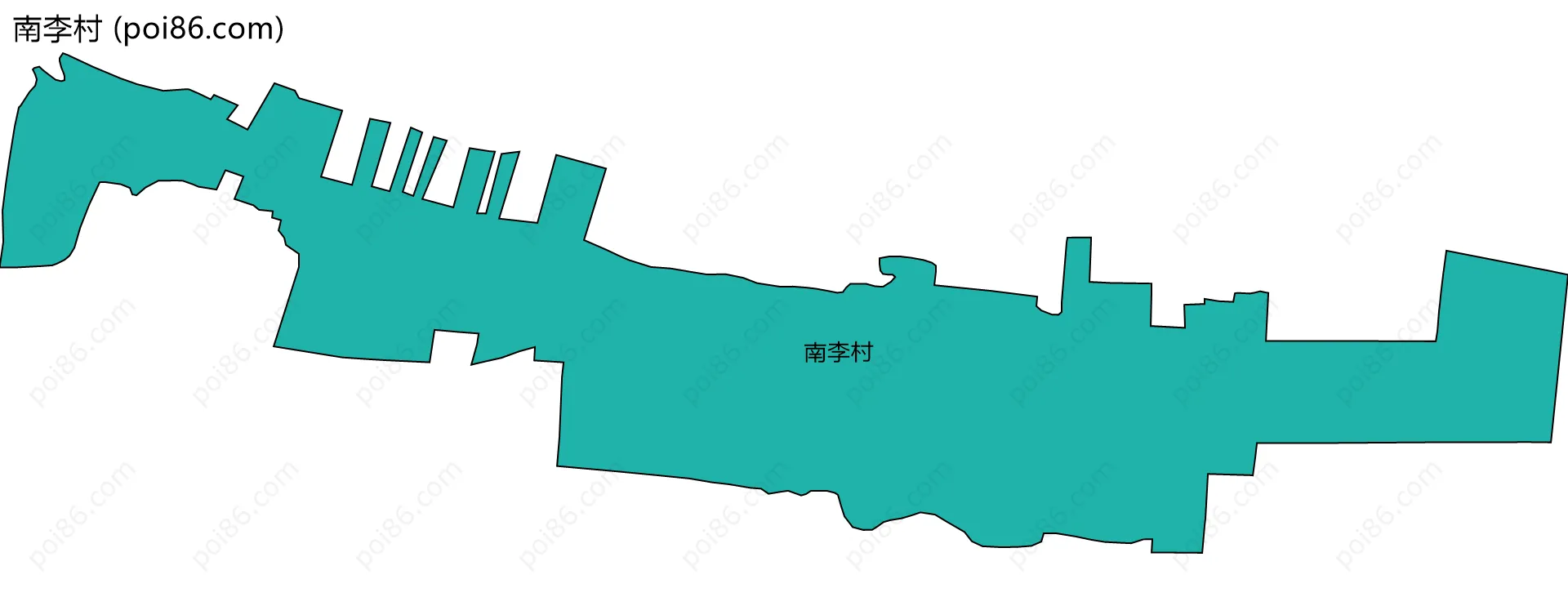 南李村边界地图