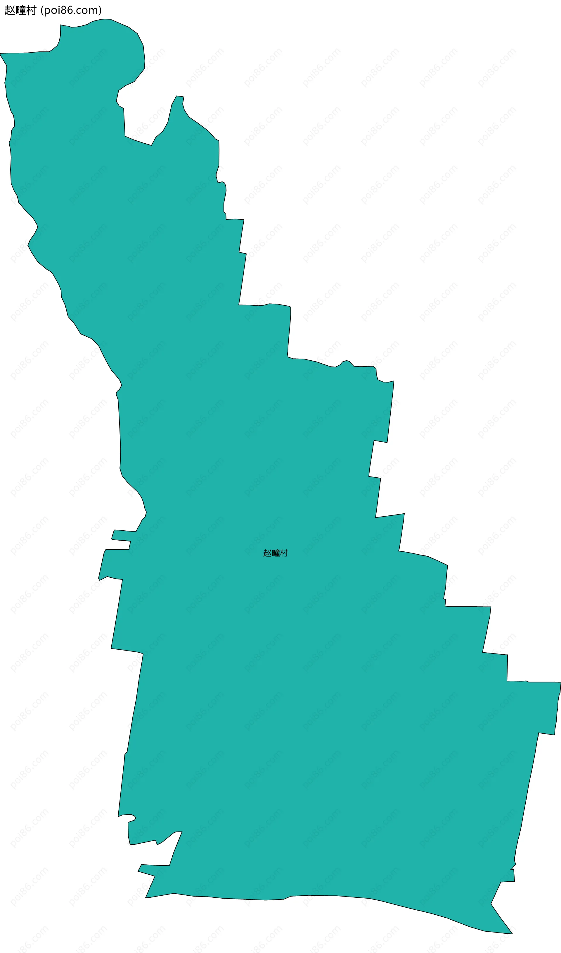 赵疃村边界地图