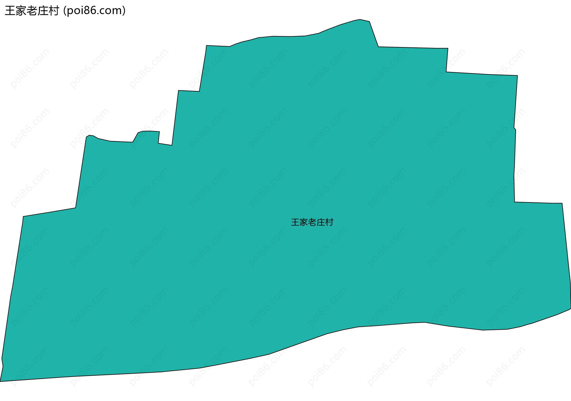 王家老庄村边界地图