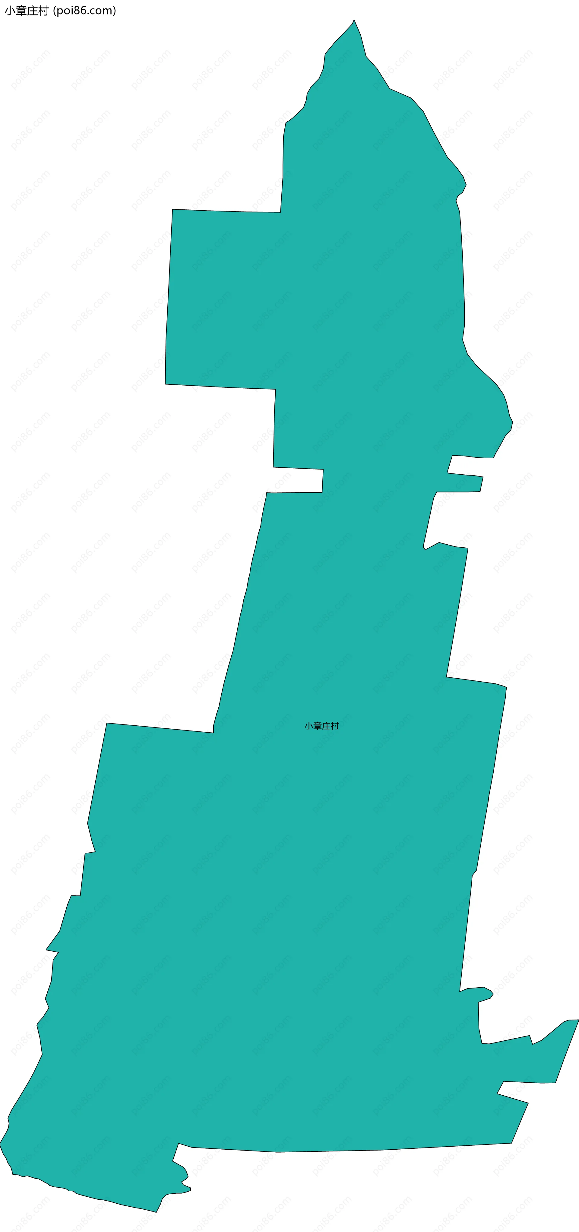 小章庄村边界地图