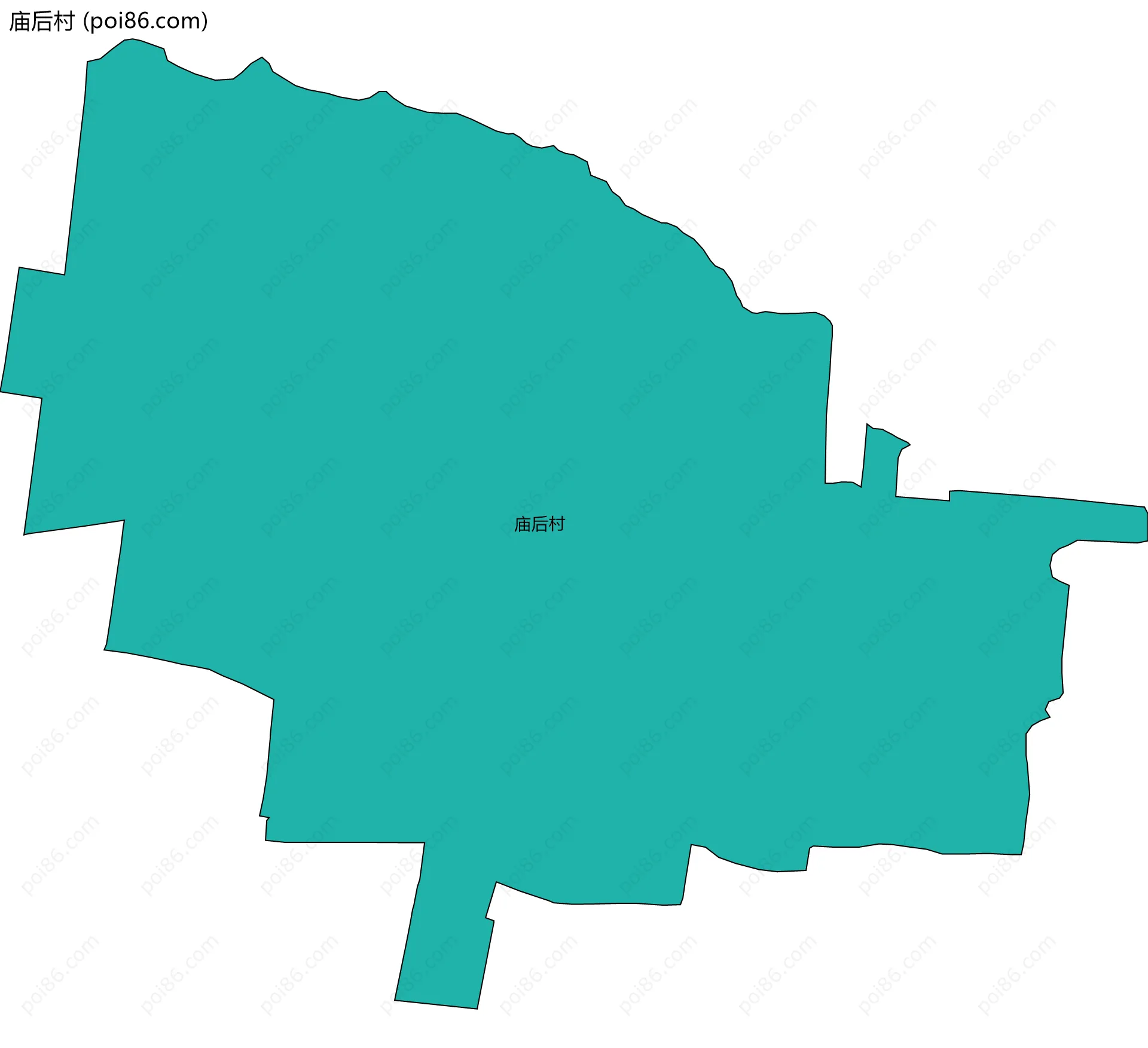 庙后村边界地图