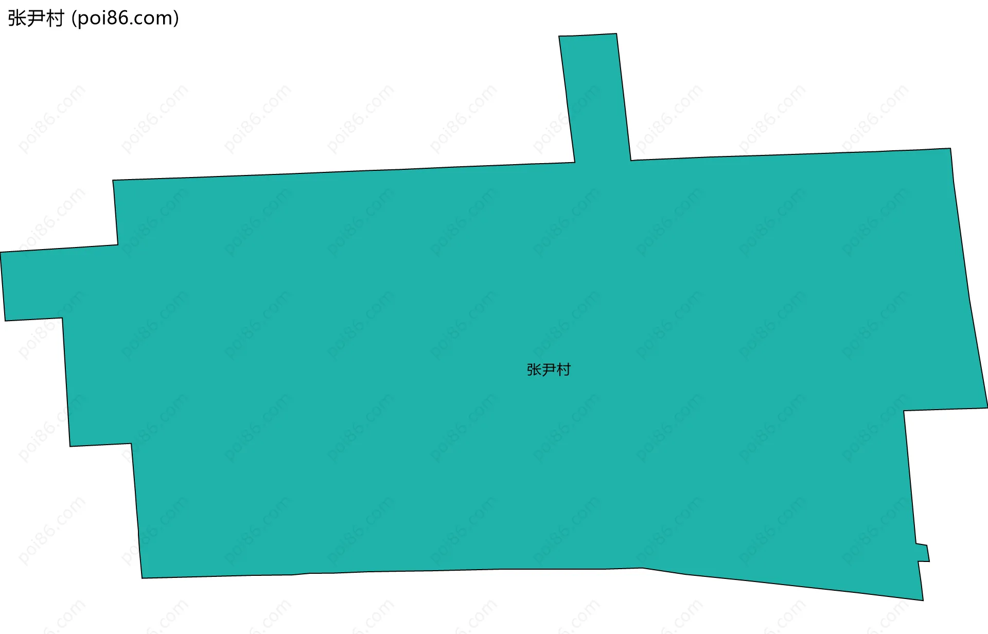 张尹村边界地图