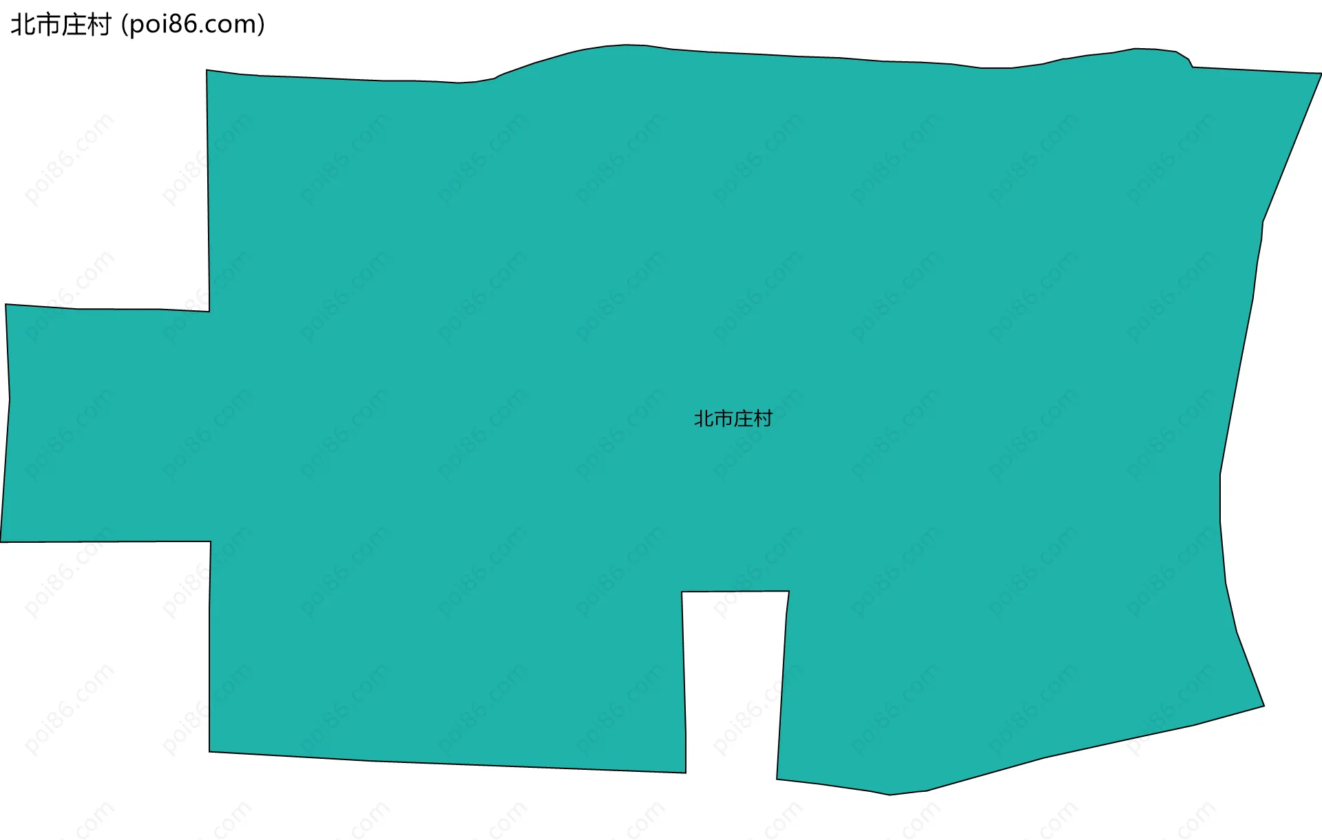 北市庄村边界地图