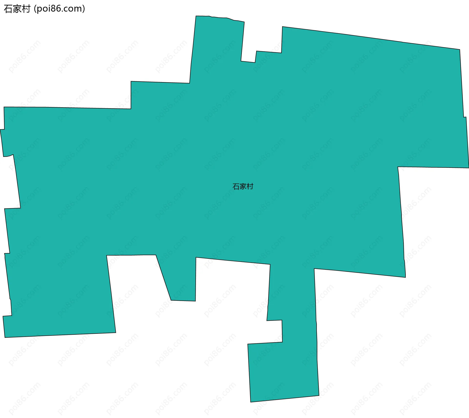 石家村边界地图