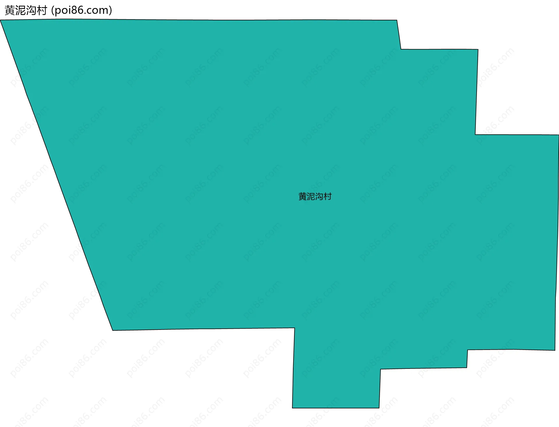 黄泥沟村边界地图