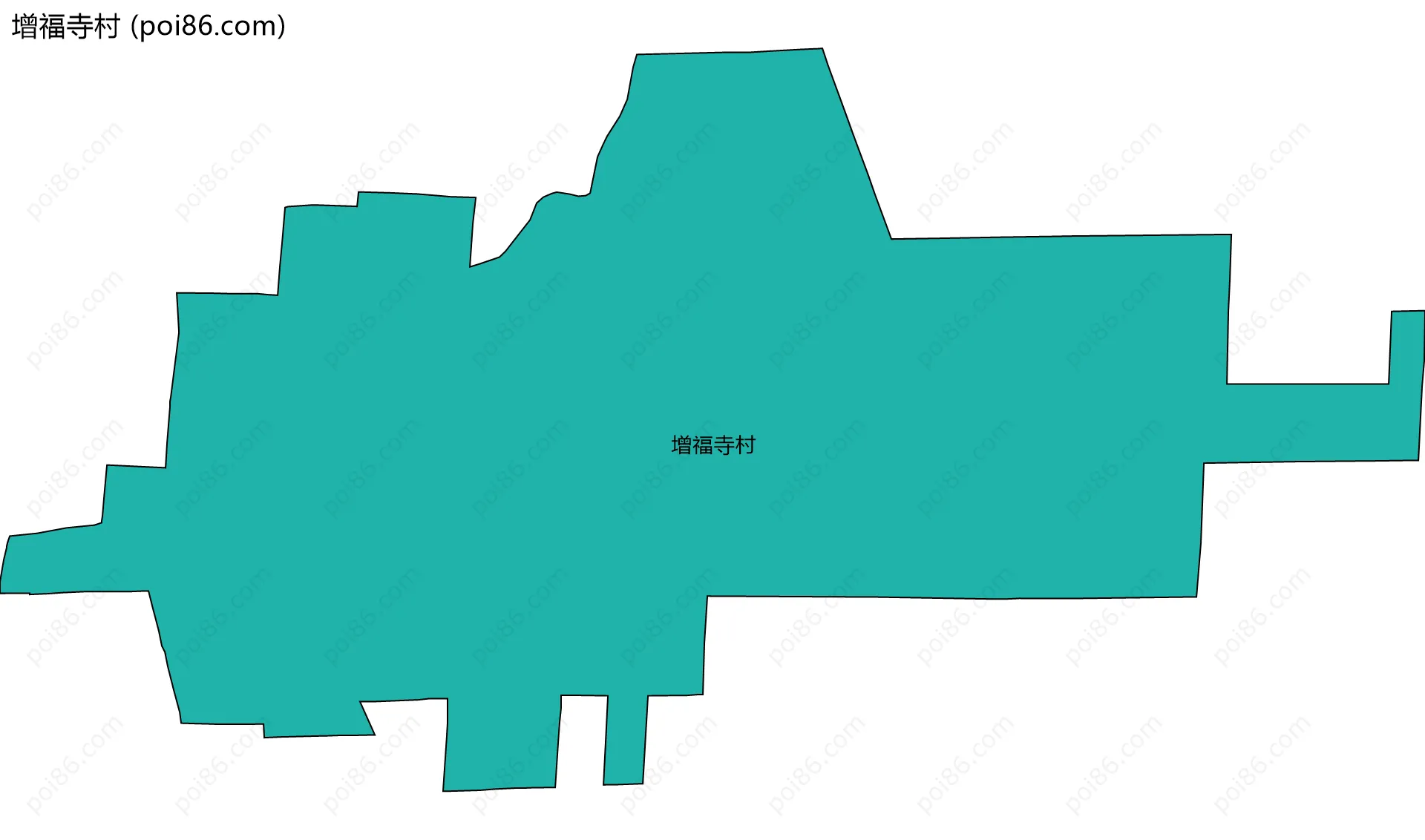 增福寺村边界地图